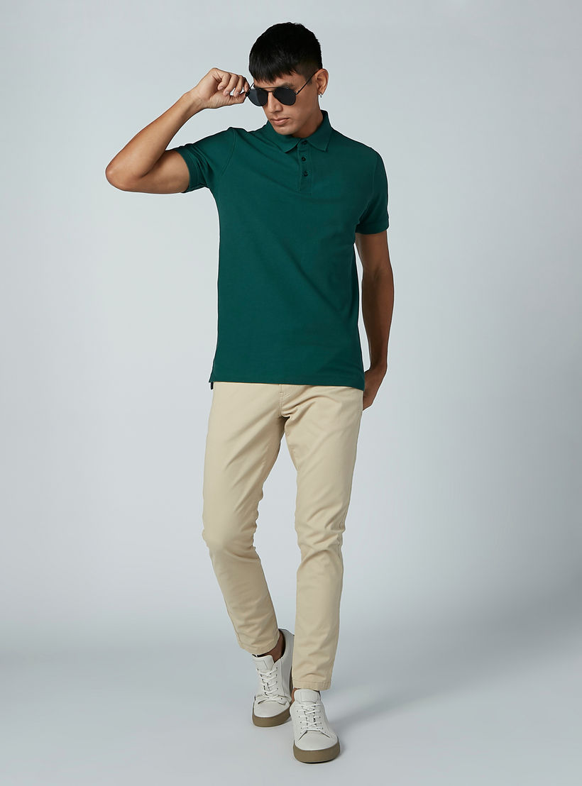 بنطال شينو بجيوب وعروات حزام من آيكونيك-men-clothing-bottoms-trousersandchinos-trousers-image-2