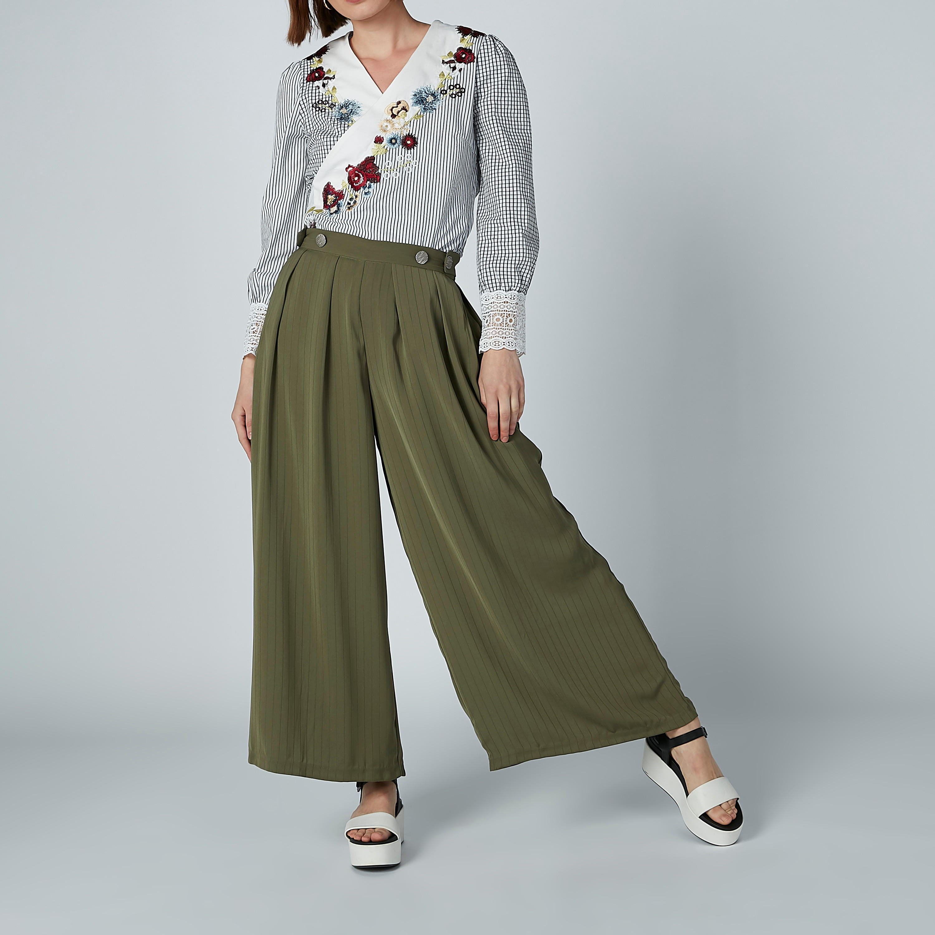 Iconic Plain Palazzo Pants in Wide Fit-women-clothing-bottoms-trousers-image-1