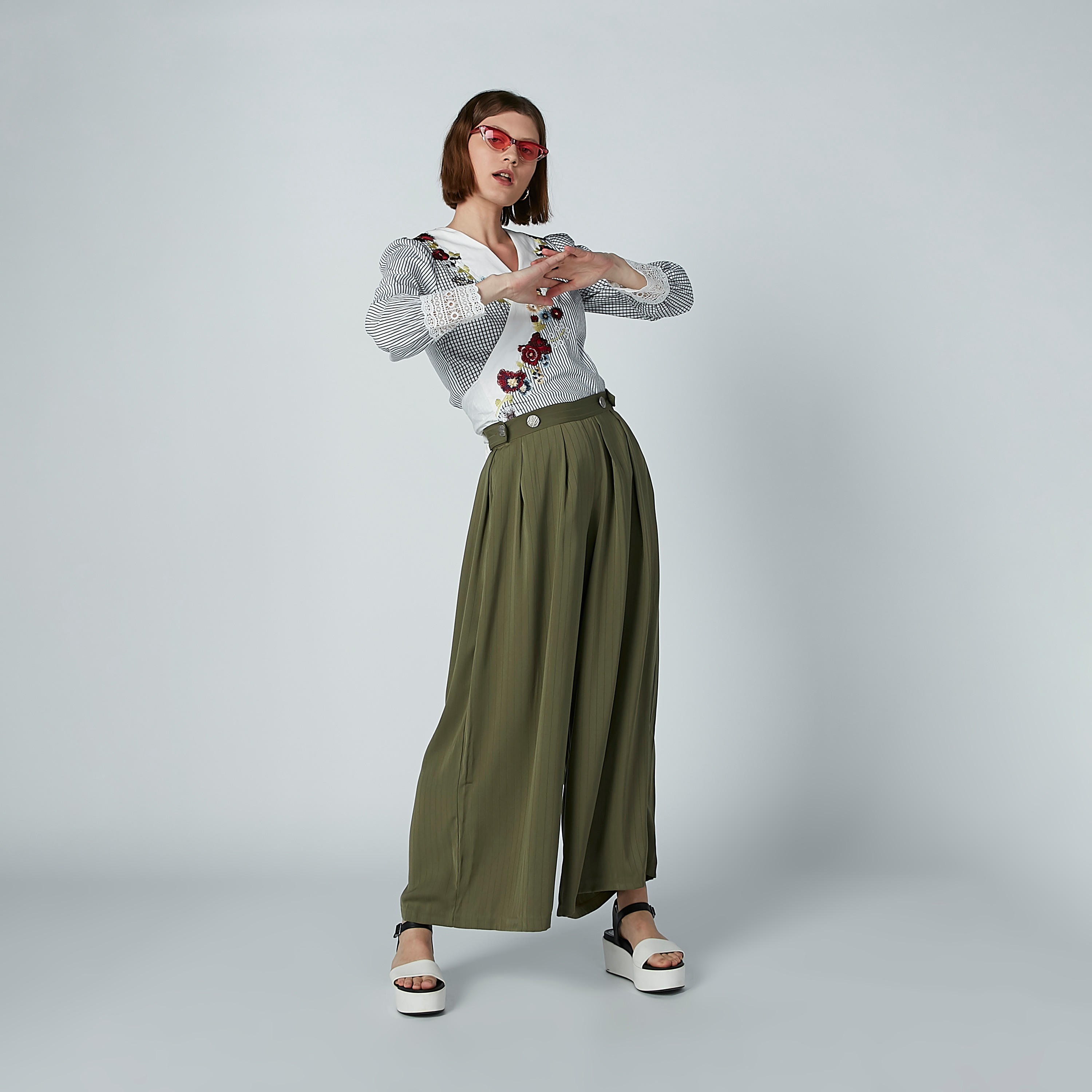 Iconic Plain Palazzo Pants in Wide Fit-women-clothing-bottoms-trousers-image-2