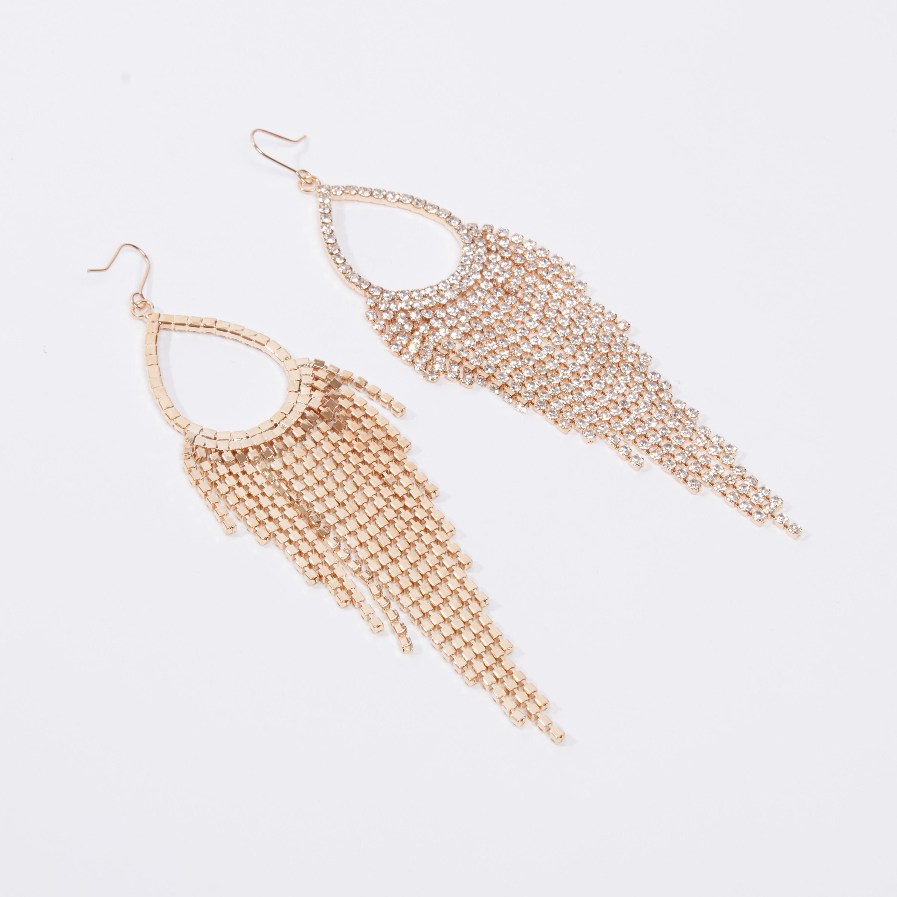 Iconic Studded Dangling Earrings with Fish Hook-women-watchesandjewellery-jewellery-earrings-image-3