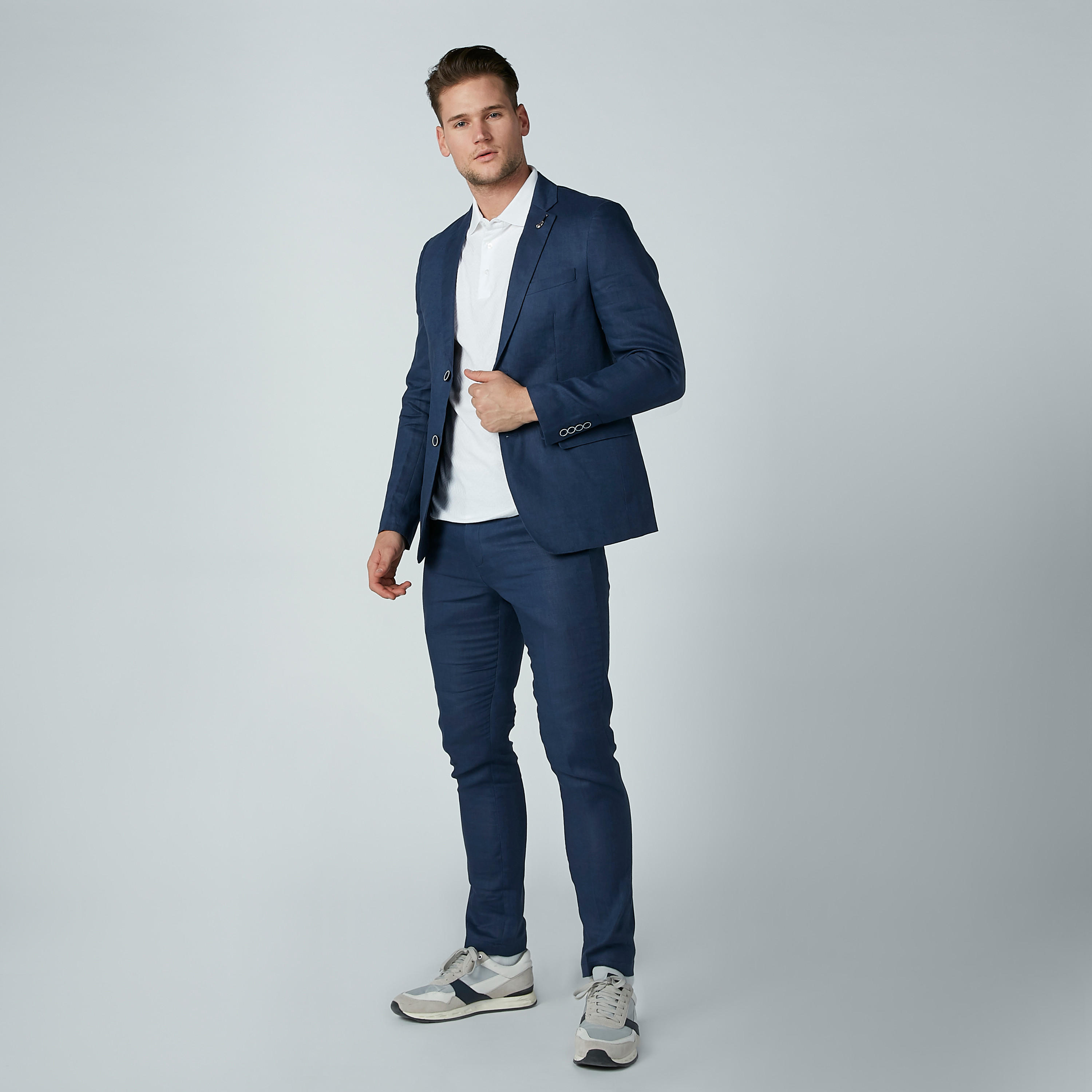 بليزر بأكمام طويلة وجيوب من آيكونيك-men-winterwear-jacketsandblazers-image-2