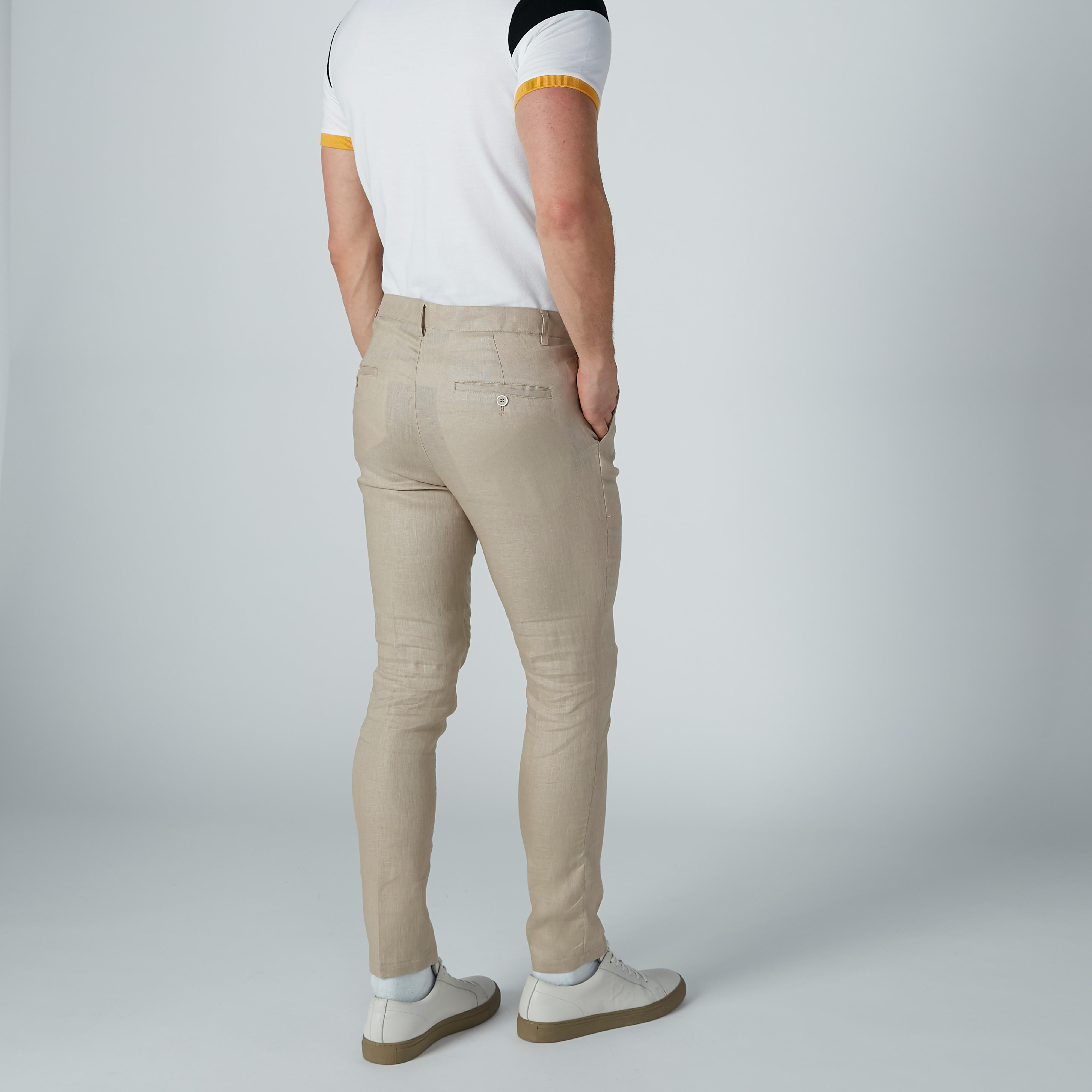 Iconic Textured Trousers with Pocket Detail and Belt Loops-men-clothing-bottoms-trousersandchinos-trousers-image-5