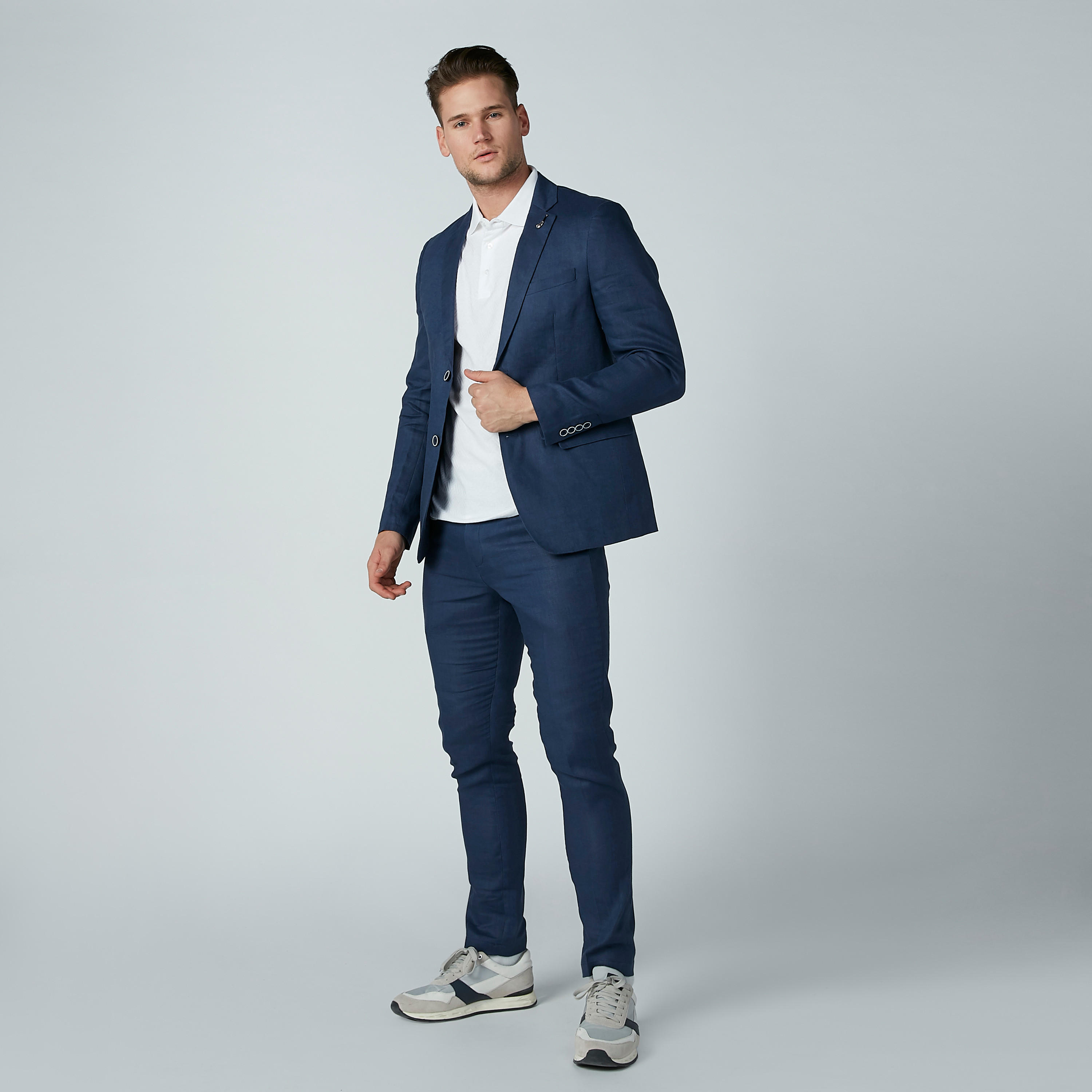 بنطال سادة بجيوب من آيكونيك-men-clothing-bottoms-trousersandchinos-trousers-image-2