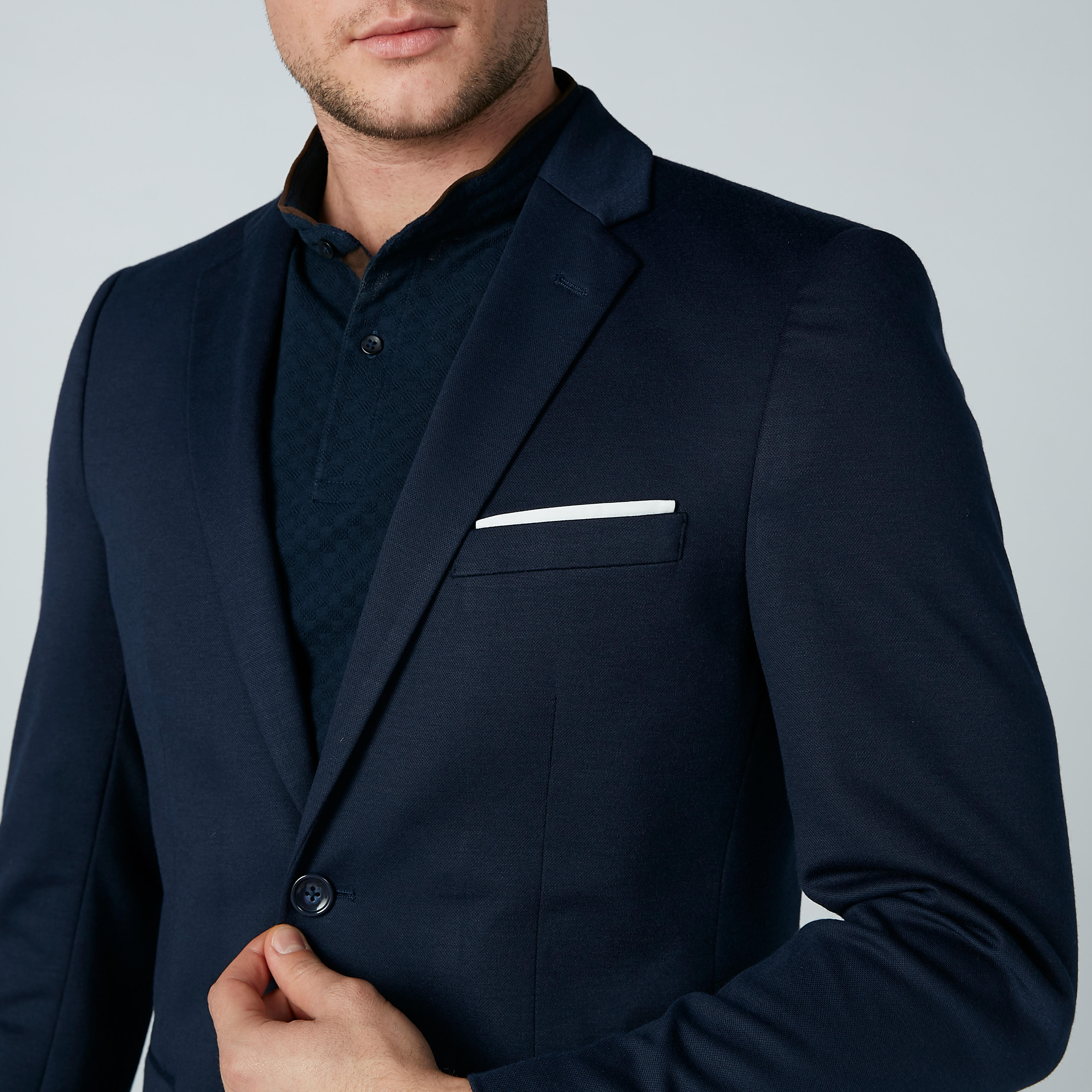 بليزر بأكمام طويلة وجيوب من آيكونيك-men-winterwear-jacketsandblazers-image-3