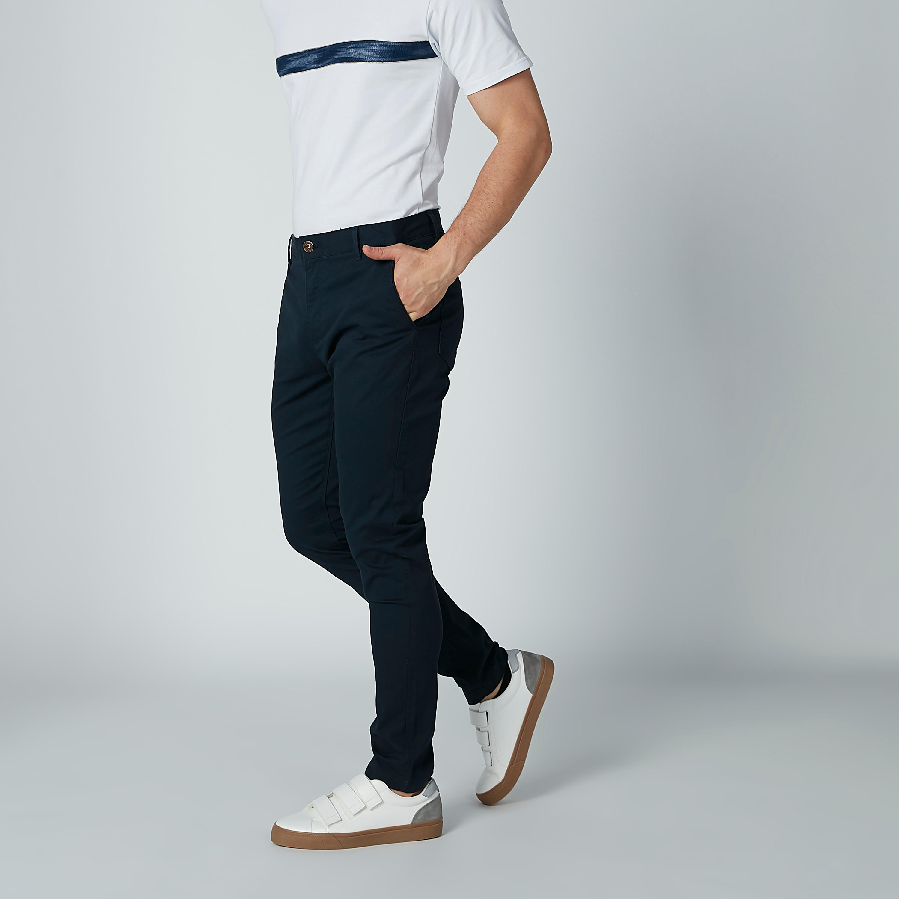 بنطال طويل بزرّ إغلاق وجيوب من آيكونيك-men-clothing-bottoms-trousersandchinos-trousers-image-5