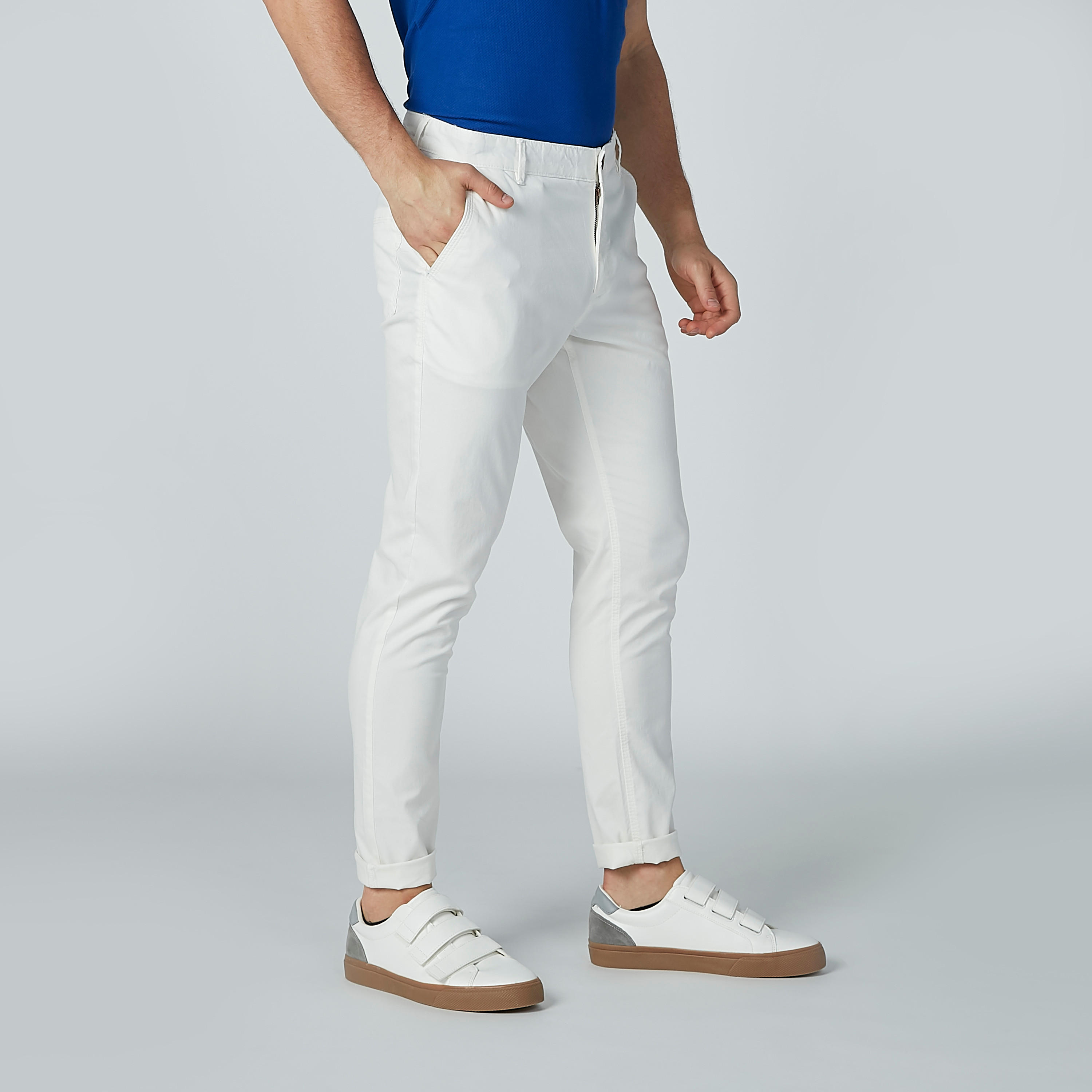 Iconic Full Length Chinos with Pocket Detail and Belt Loops-men-clothing-bottoms-trousersandchinos-trousers-image-1