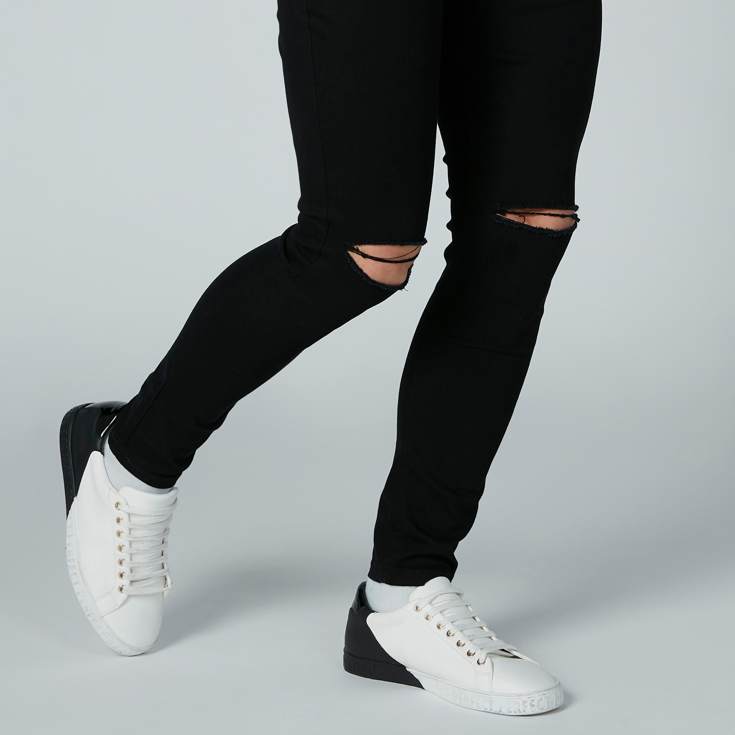 بنطال جينز مصلّع بجيوب من آيكونيك-men-clothing-bottoms-jeans-image-4