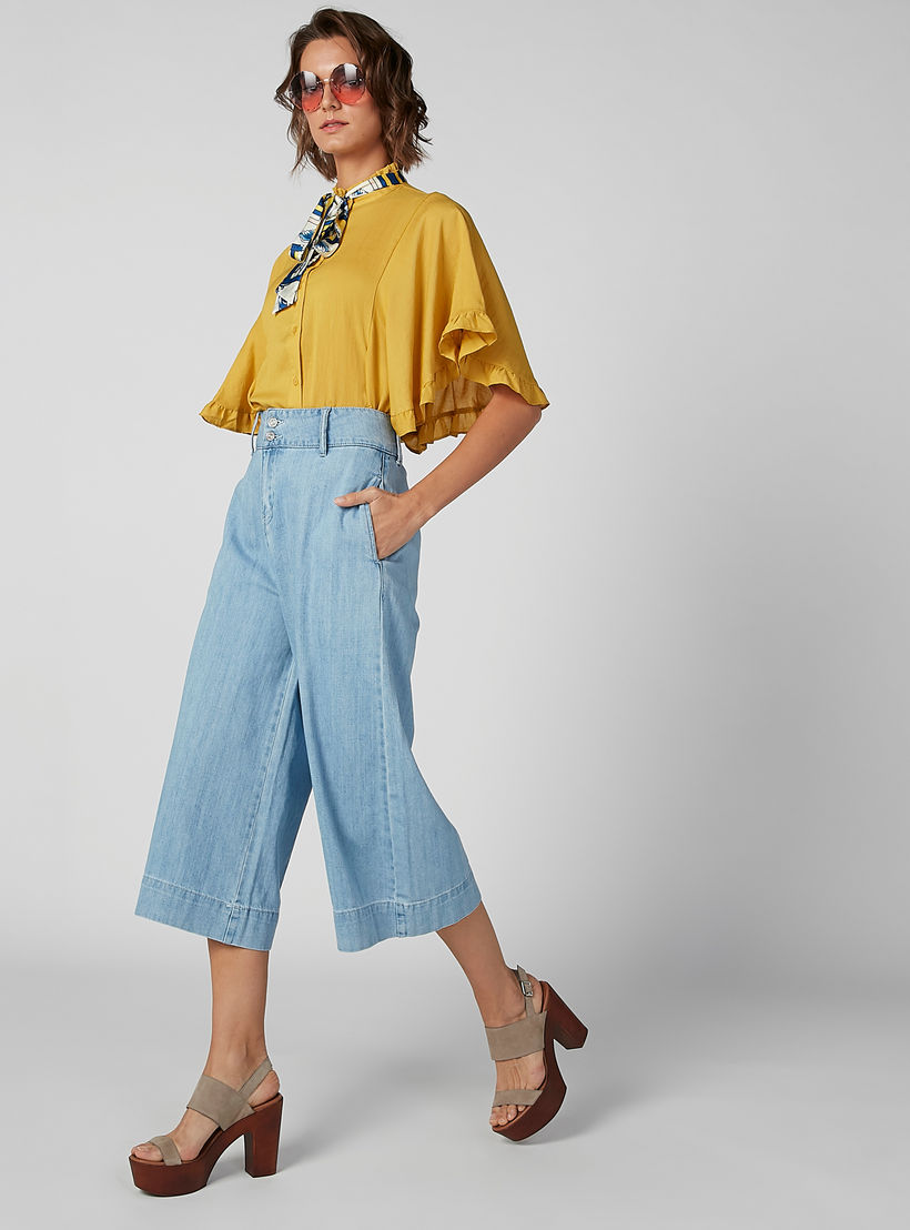 بنطال واسع الساقين دينم بجيوب من آيكونيك-women-clothing-bottoms-jeans-image-2