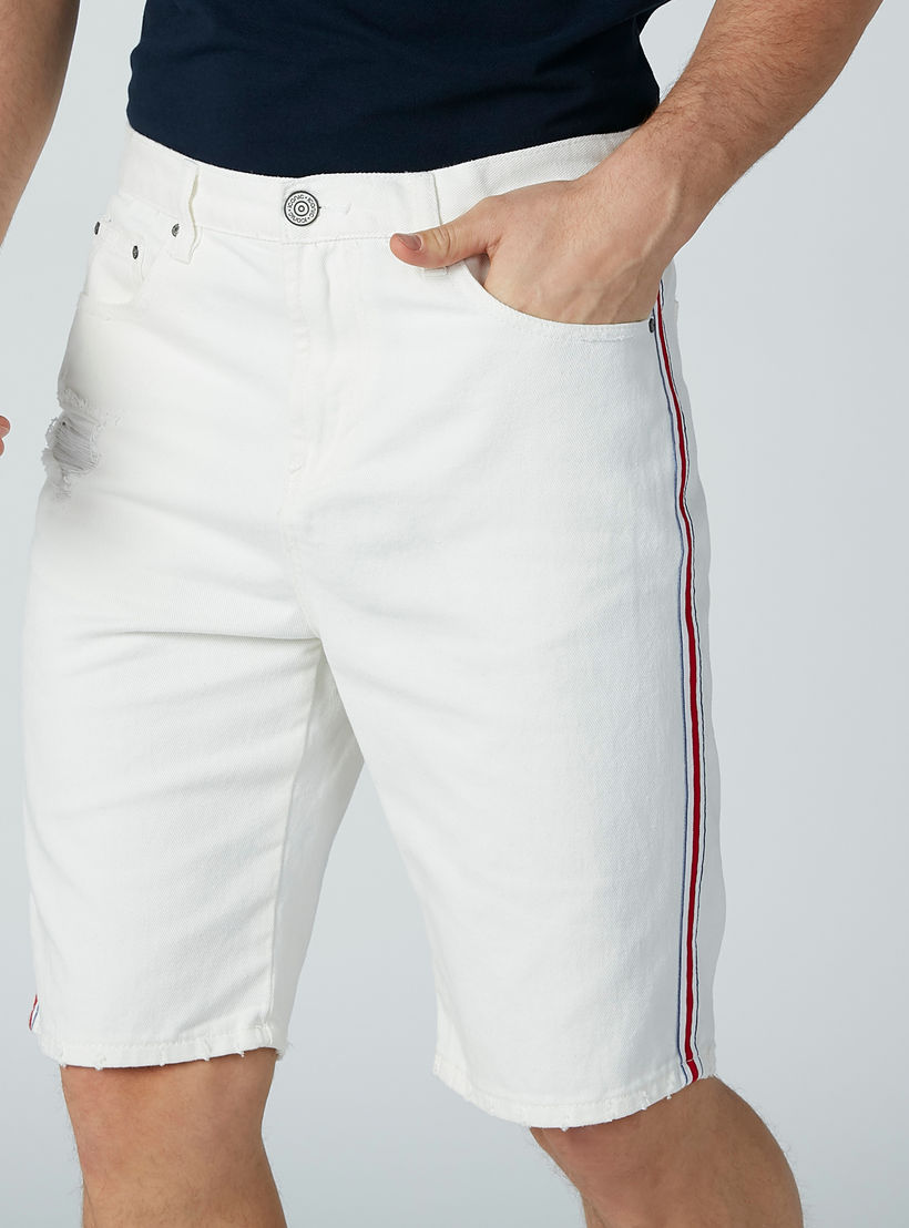 شورت بجيوب وشريطة من آيكونيك-men-clothing-bottoms-shorts-image-3