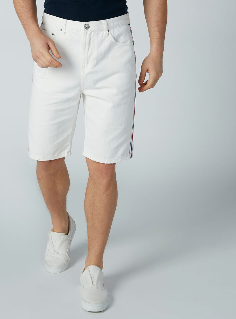 شورت بجيوب وشريطة من آيكونيك-men-clothing-bottoms-shorts-image-4