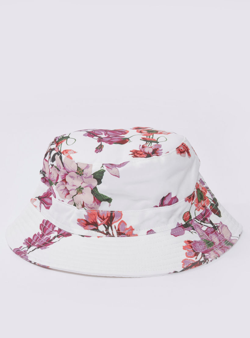 Iconic Floral Printed Bucket Hat-women-clothingaccessories-capsandhats-image-1