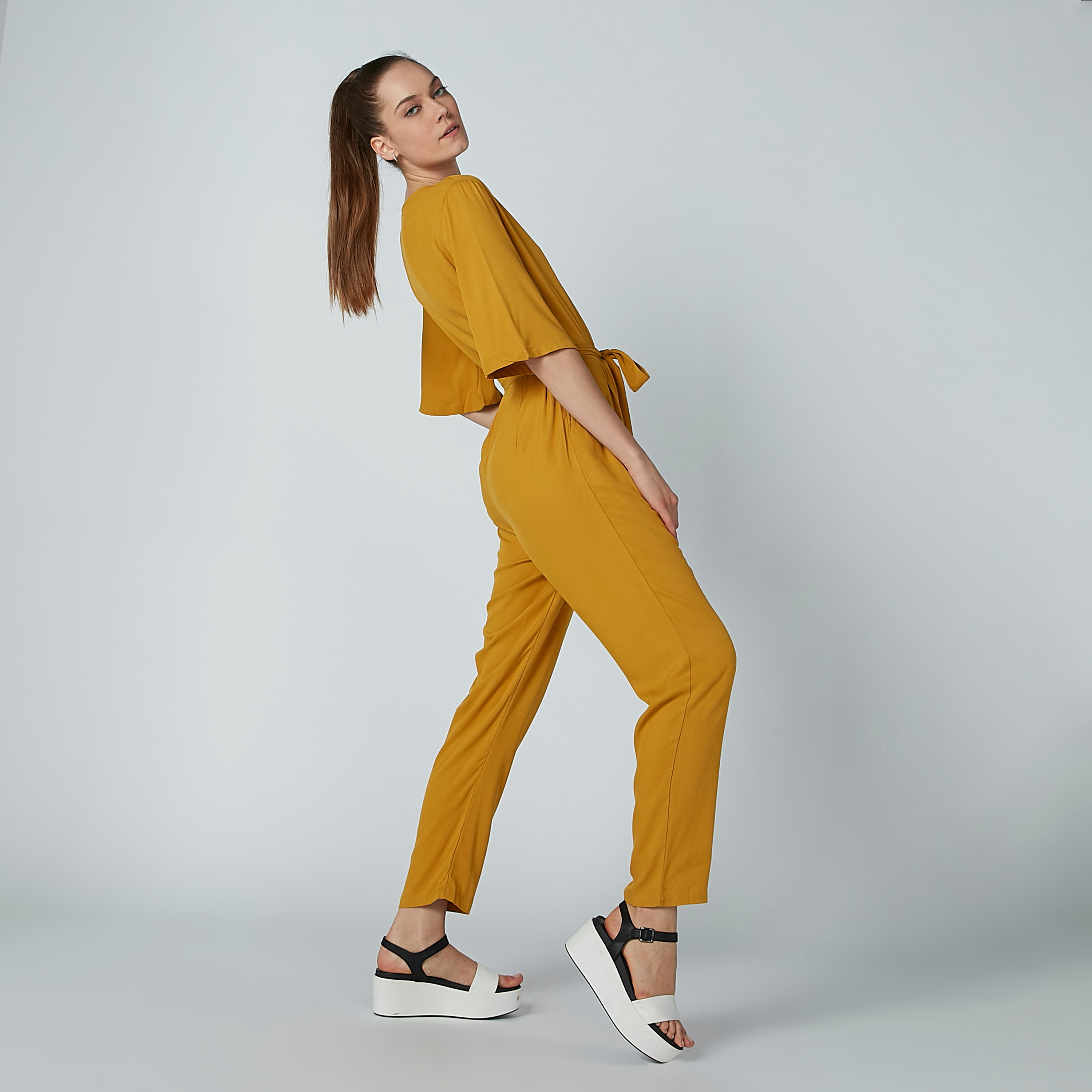 أفرول سادة برباط وجيوب من آيكونيك-women-clothing-jumpsuits-image-3