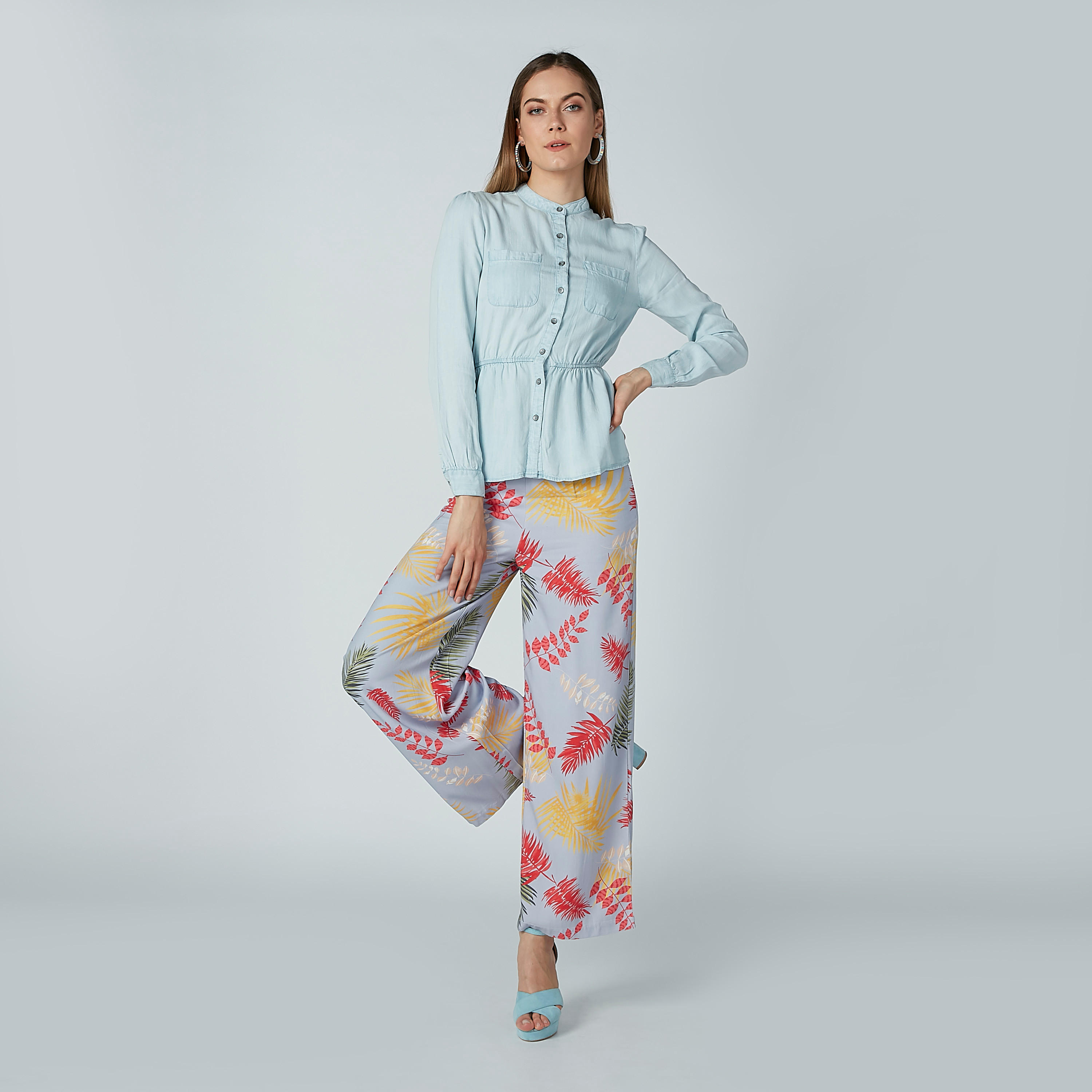 Iconic Printed Wide-Fit Palazzo Pants with Elasticised Waistband-women-clothing-bottoms-trousers-image-2
