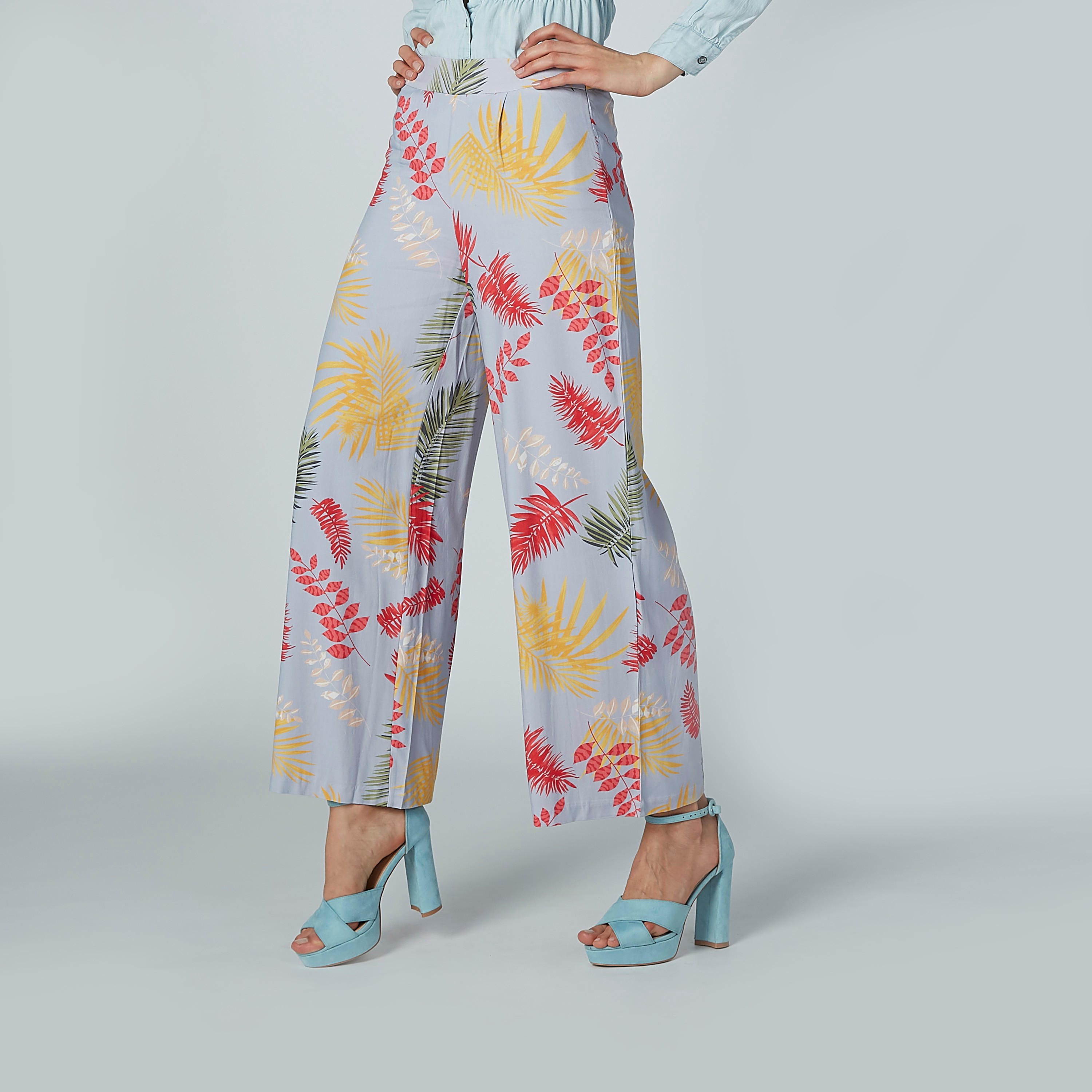 Iconic Printed Wide-Fit Palazzo Pants with Elasticised Waistband-women-clothing-bottoms-trousers-image-4