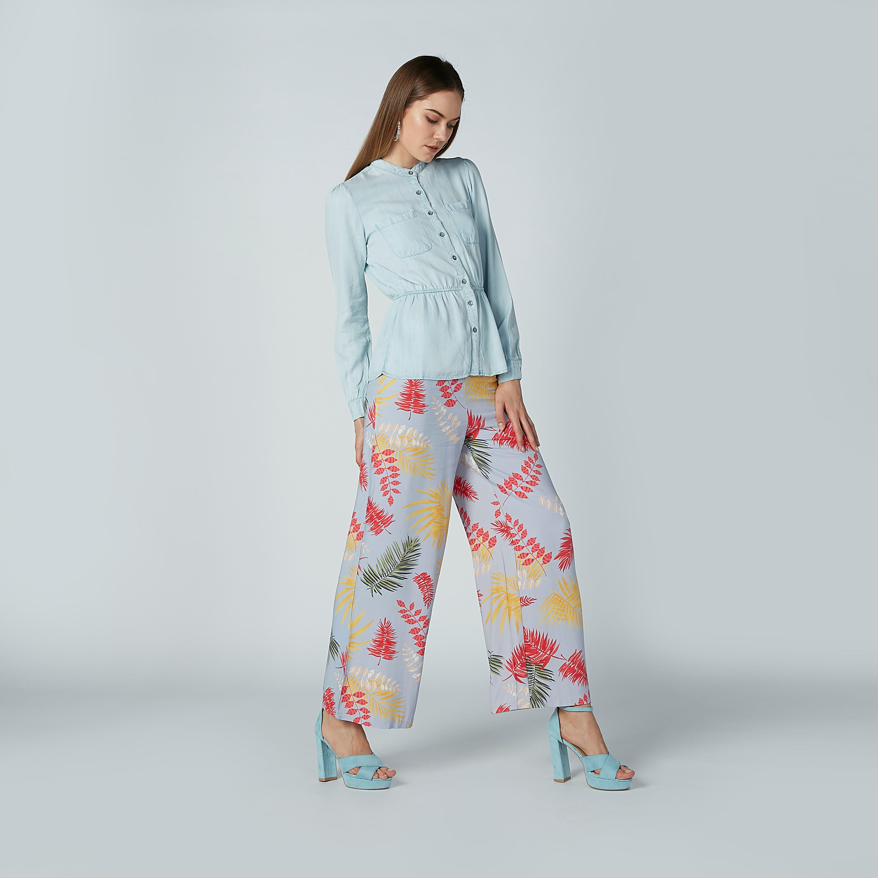 Iconic Printed Wide-Fit Palazzo Pants with Elasticised Waistband-women-clothing-bottoms-trousers-image-5