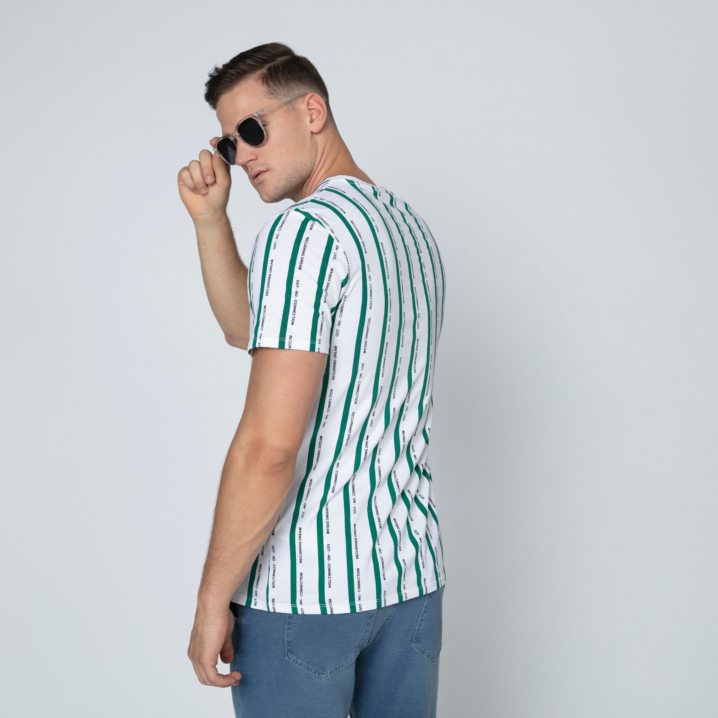 Iconic Printed T-shirt with Round Neck and Short Sleeves-men-clothing-tshirtsandpolos-tshirts-image-3