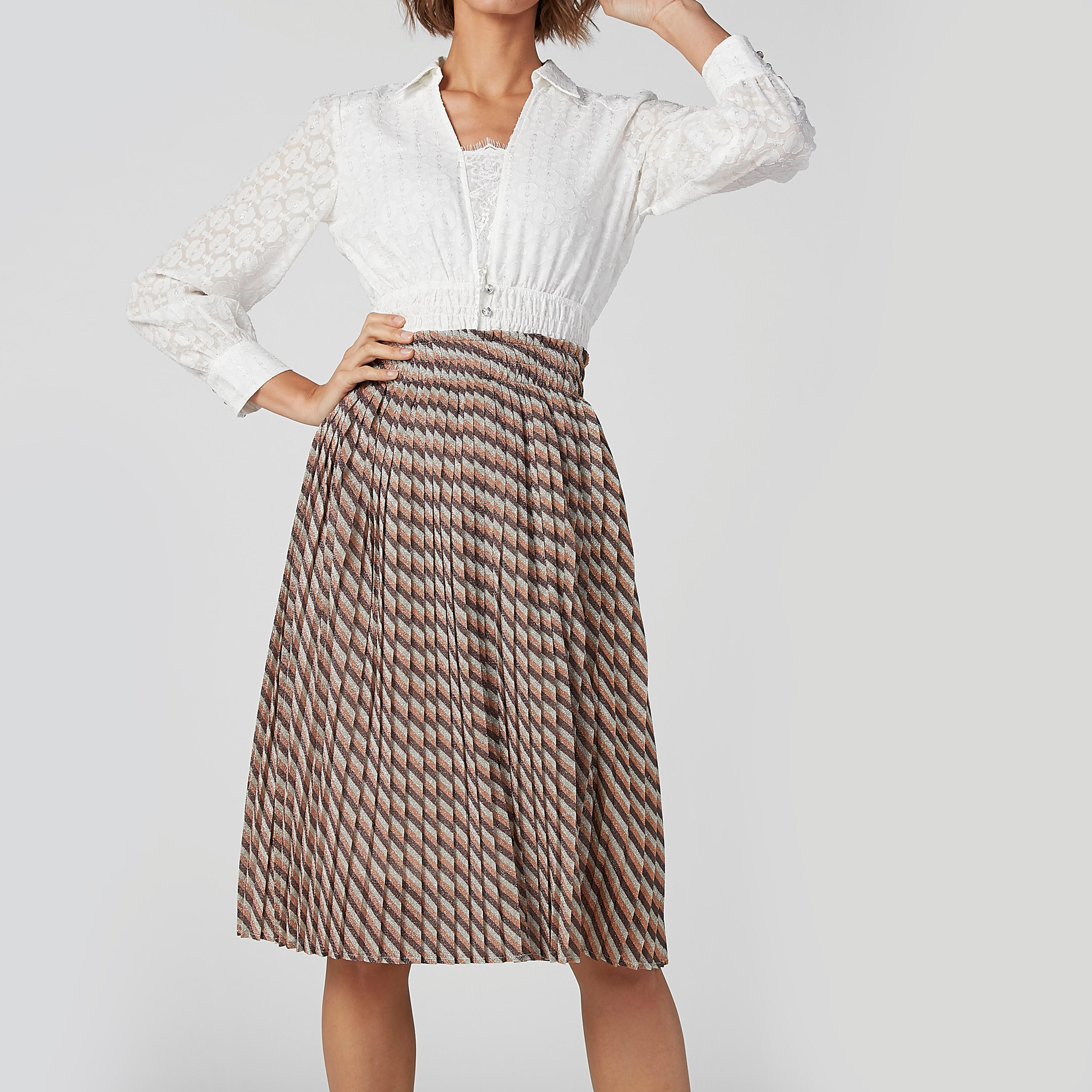 Iconic Printed Midi Skirt with Wide Elasticised Waistband-women-clothing-bottoms-skirts-image-1