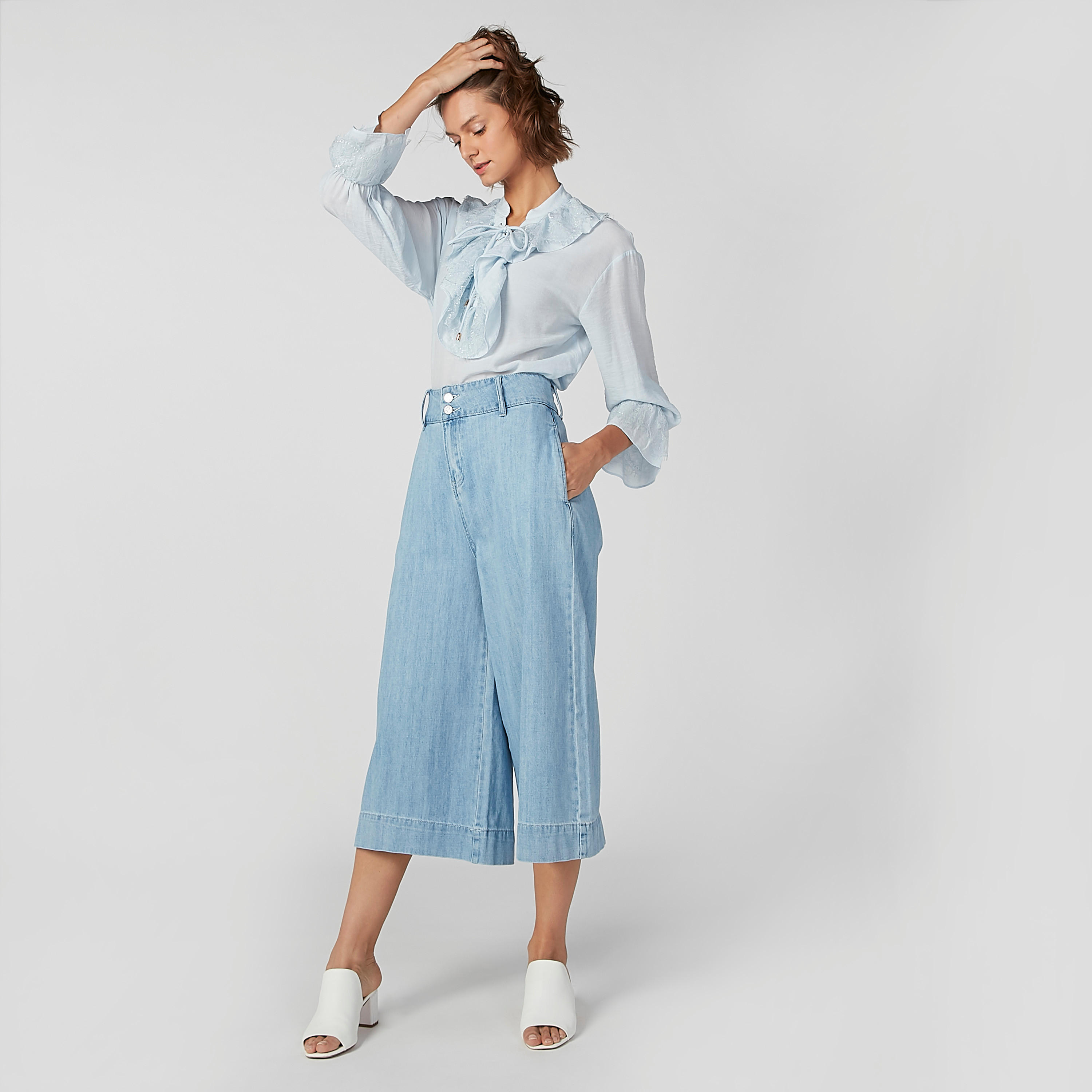 Iconic Textured Top with Long Sleeves and Tie Ups-women-clothing-shirtsandblouses-blouses-image-1