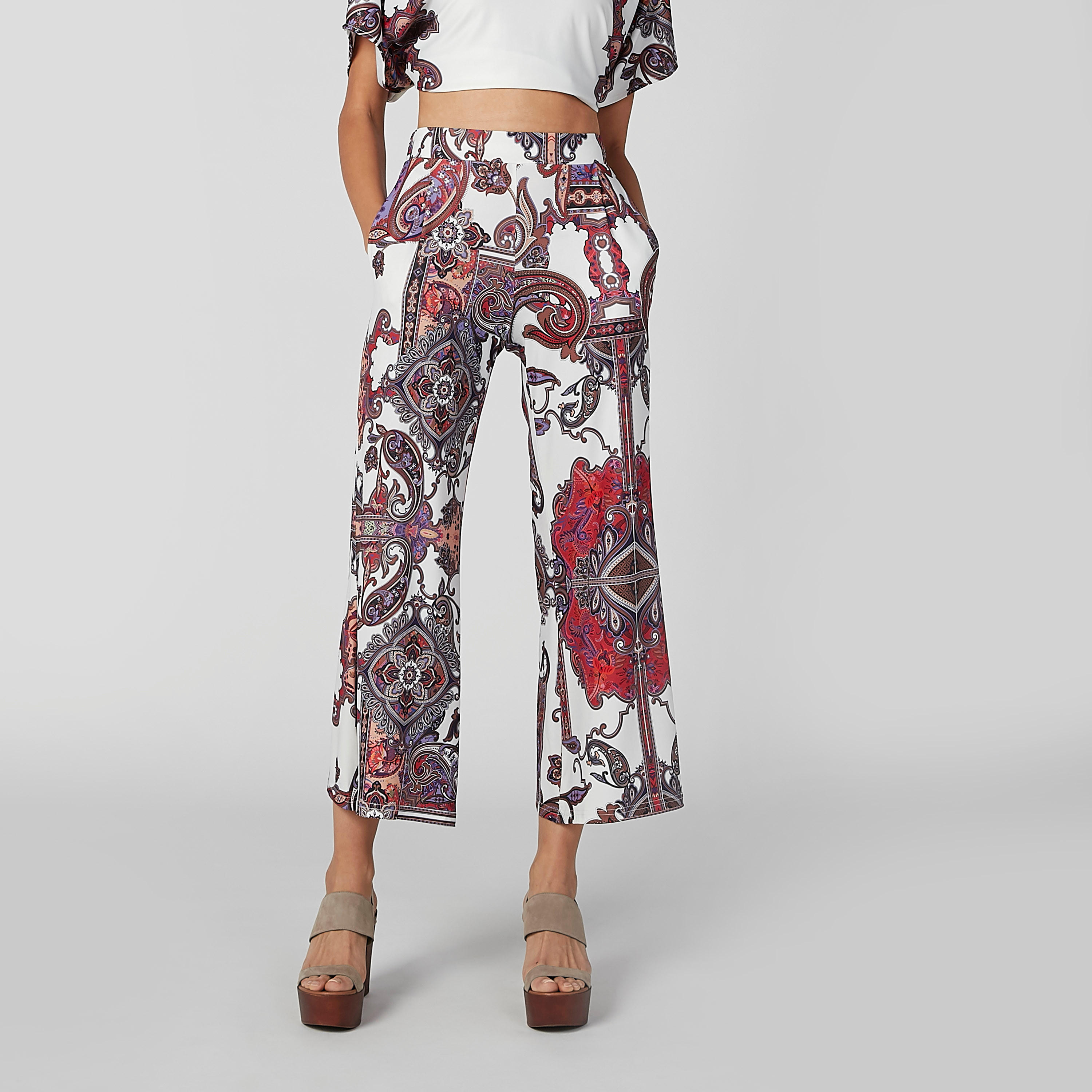 Iconic Printed Culottes with Pocket Detail and Elasticised Waistband-women-clothing-bottoms-trousers-image-1