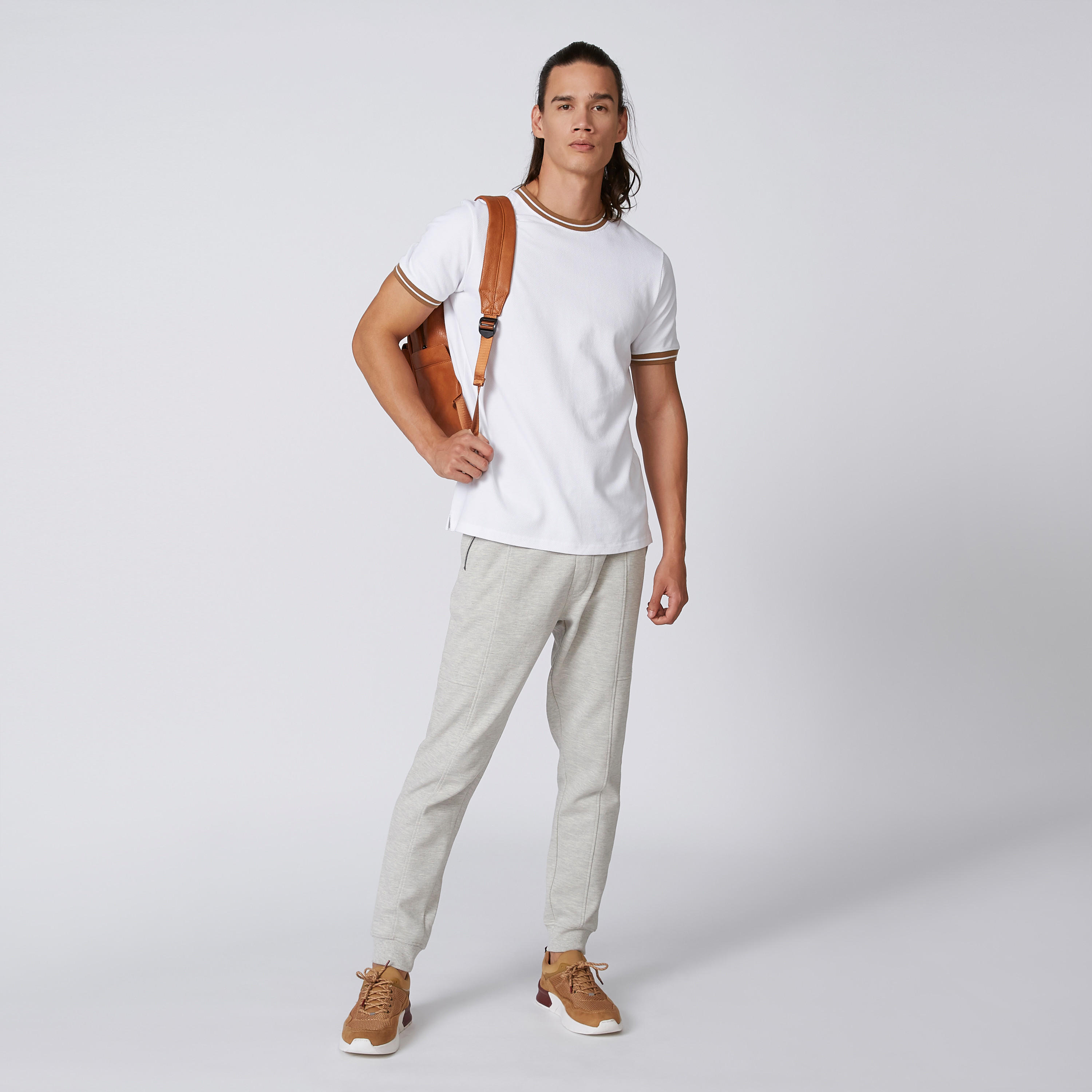 تيشيرت سادة بقصّة سليم وأكمام قصيرة من آيكونيك-men-clothing-tshirtsandpolos-tshirts-image-5