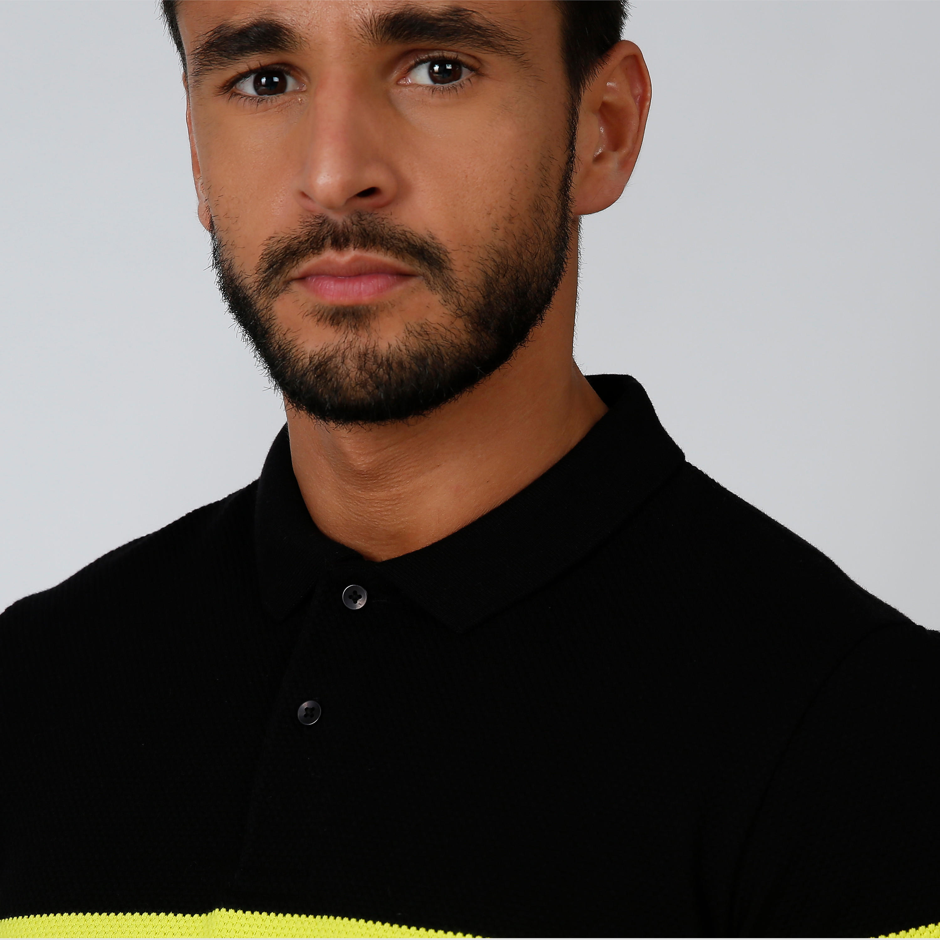 تيشيرت بولو سليم بنمط كتل الألوان بأكمام قصيرة من آيكونيك-men-clothing-tshirtsandpolos-polos-image-5