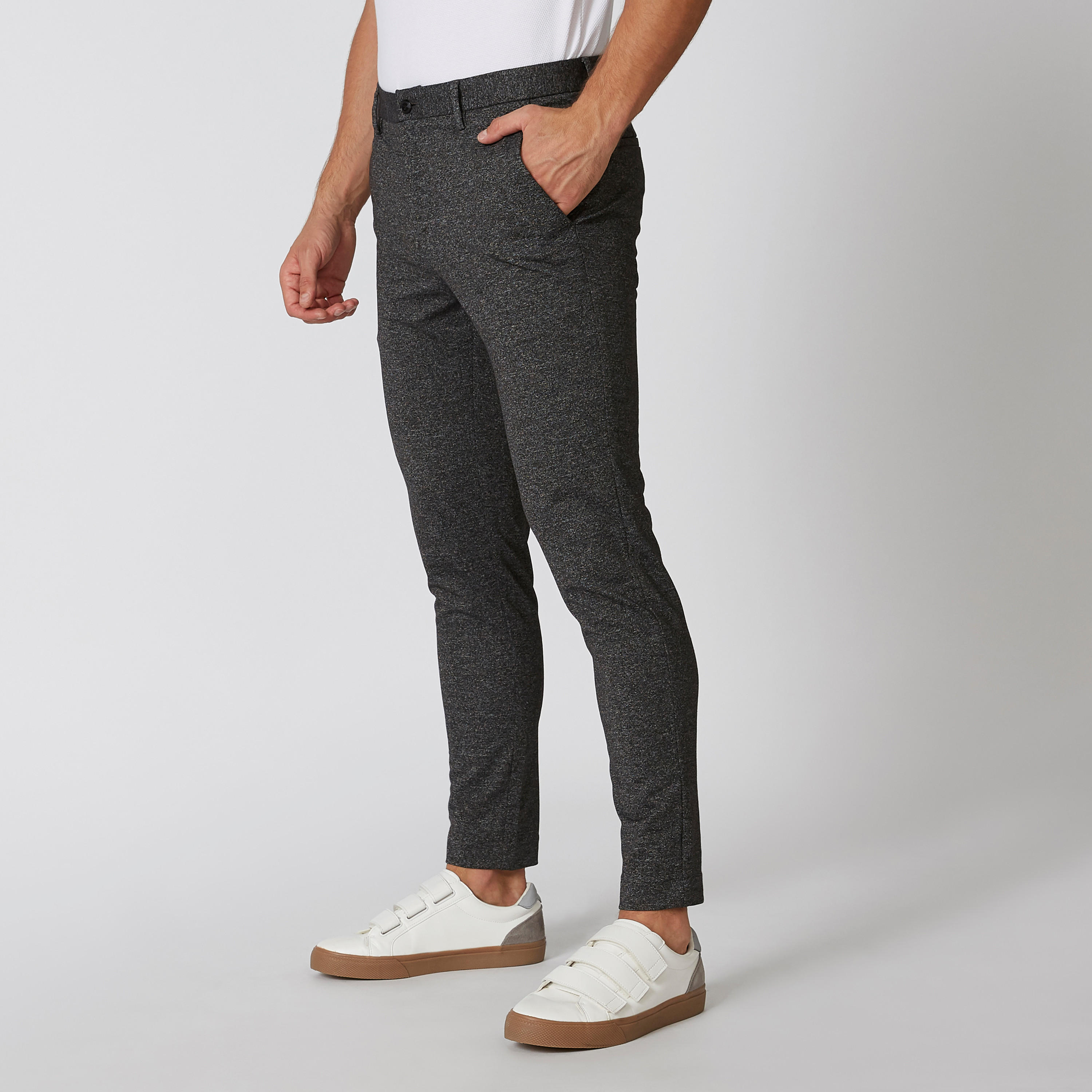Iconic Slim Fit Textured Mid Waist Trousers with Pocket Detail-men-clothing-bottoms-trousersandchinos-trousers-image-4