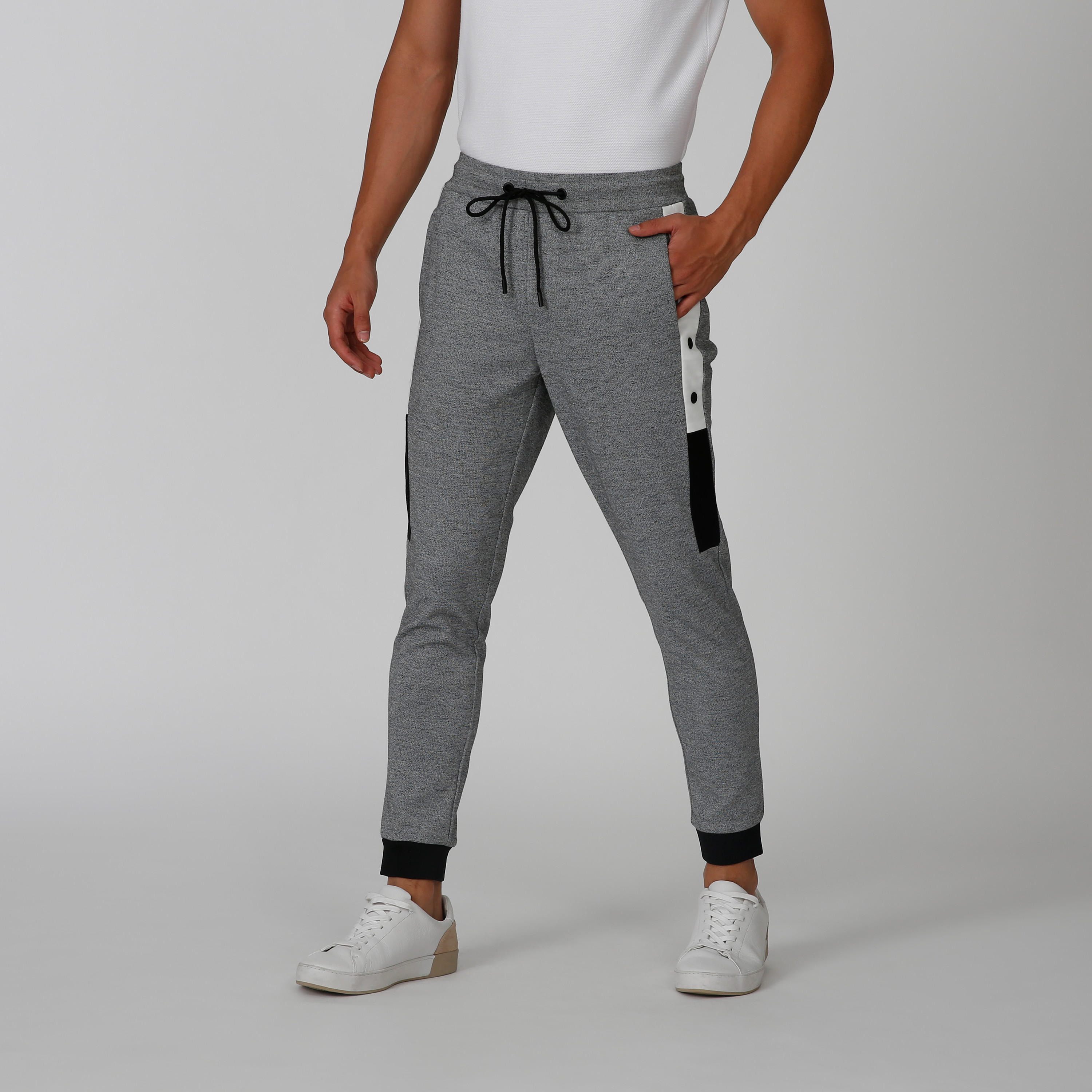 بنطلون رياضي سليم بخصر متوسط الارتفاع وجيوب من آيكونيك-men-clothing-bottoms-joggers-image-9
