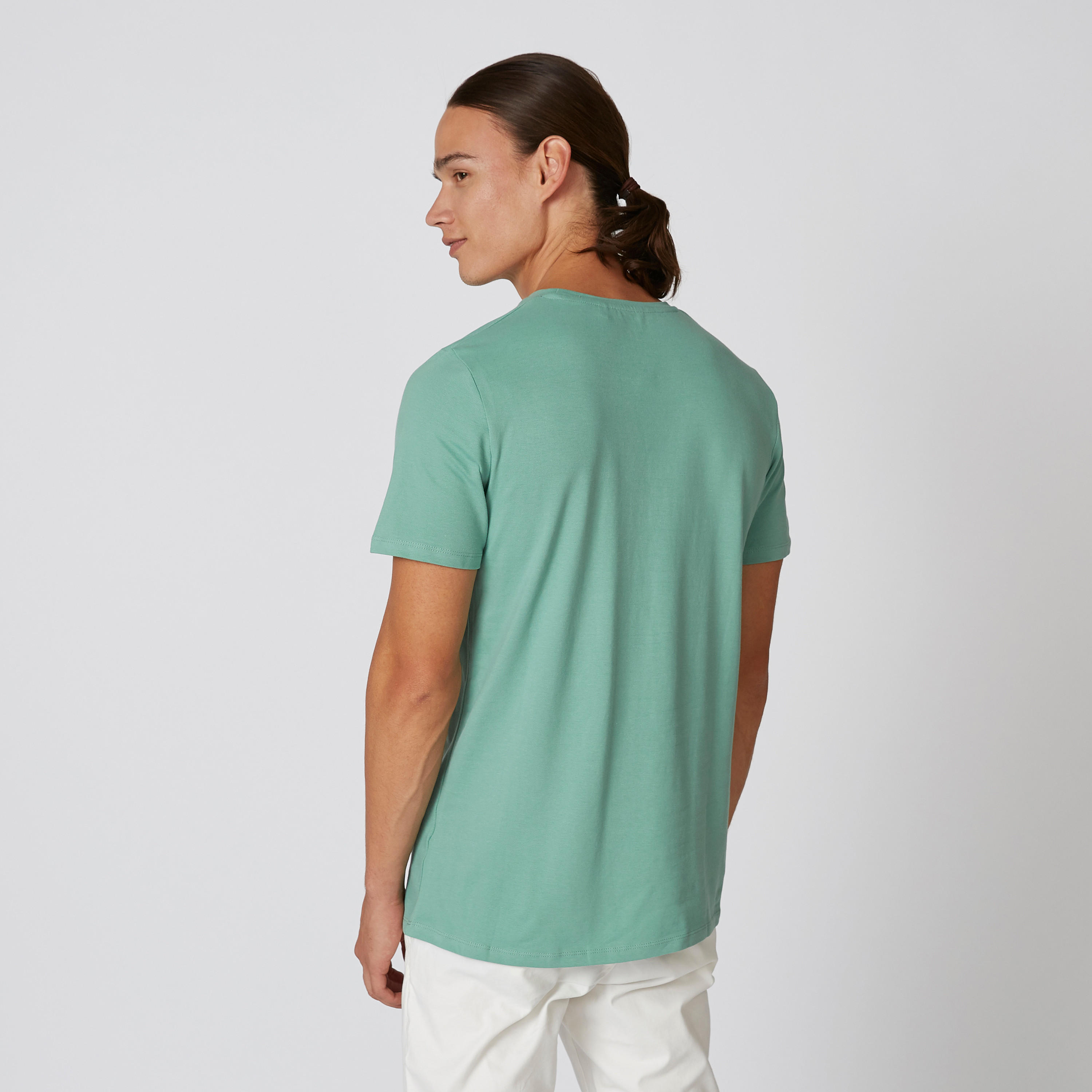 تيشيرت بقصّة سليم وياقة مستديرة وأكمام قصيرة وطبعات من آيكونيك-men-clothing-tshirtsandpolos-tshirts-image-2