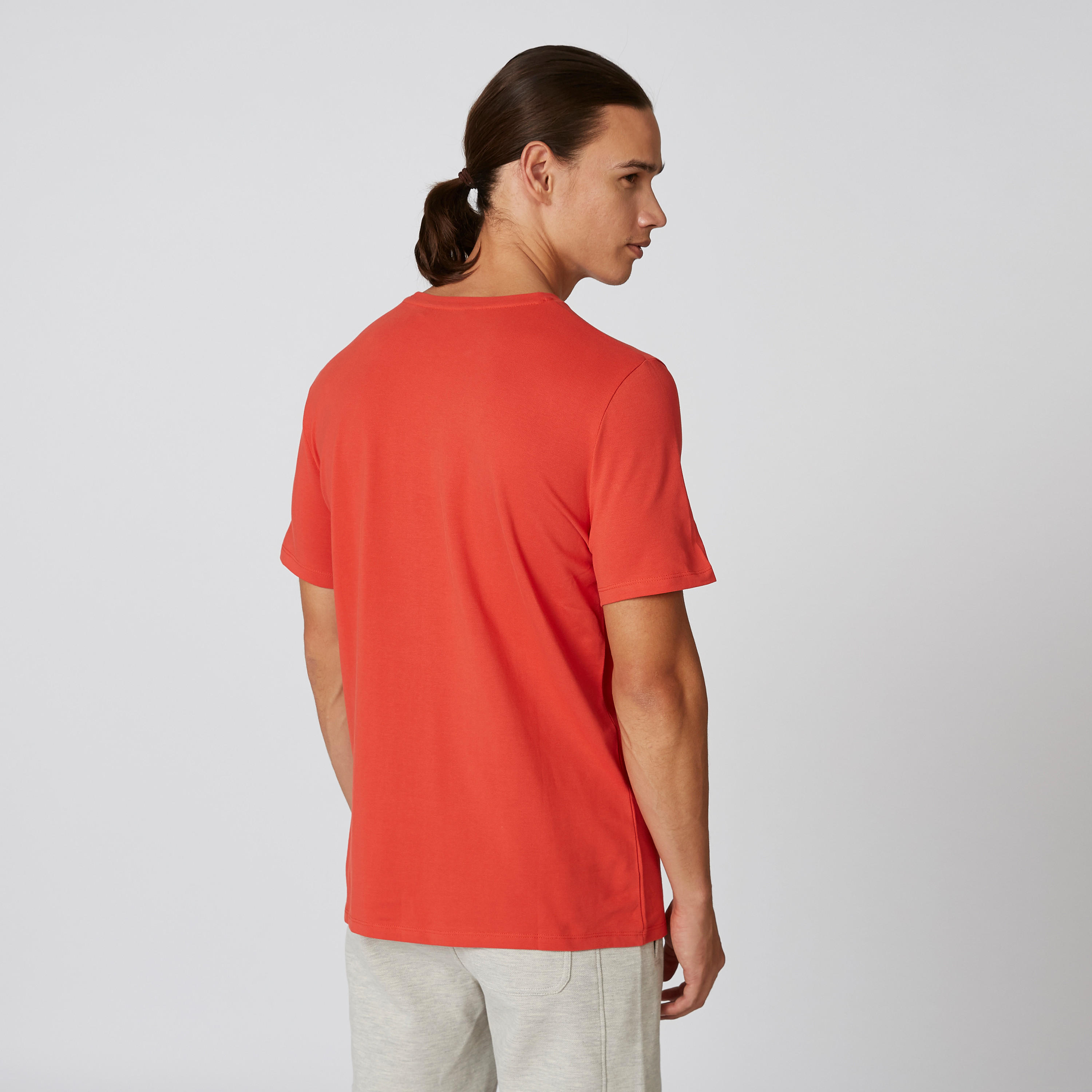 تيشيرت سليم بياقة مستديرة وأكمام قصيرة وطبعات من آيكونيك-men-clothing-tshirtsandpolos-tshirts-image-2