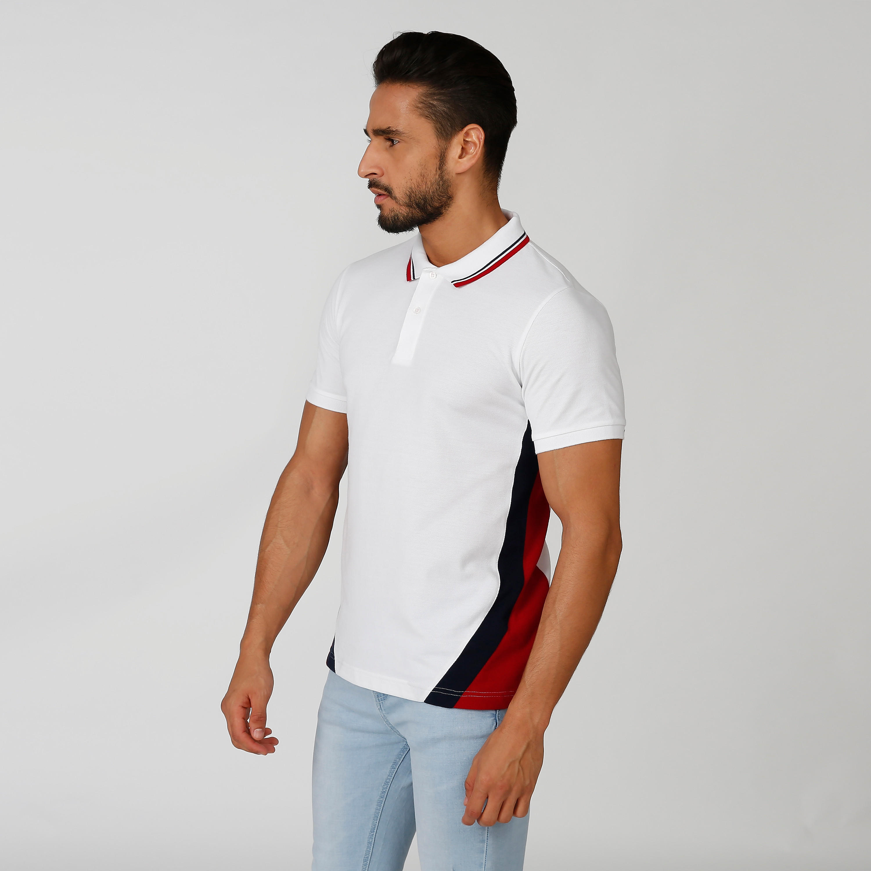Iconic Slim Fit Polo T-shirt with Short Sleeves-men-clothing-tshirtsandpolos-polos-image-4