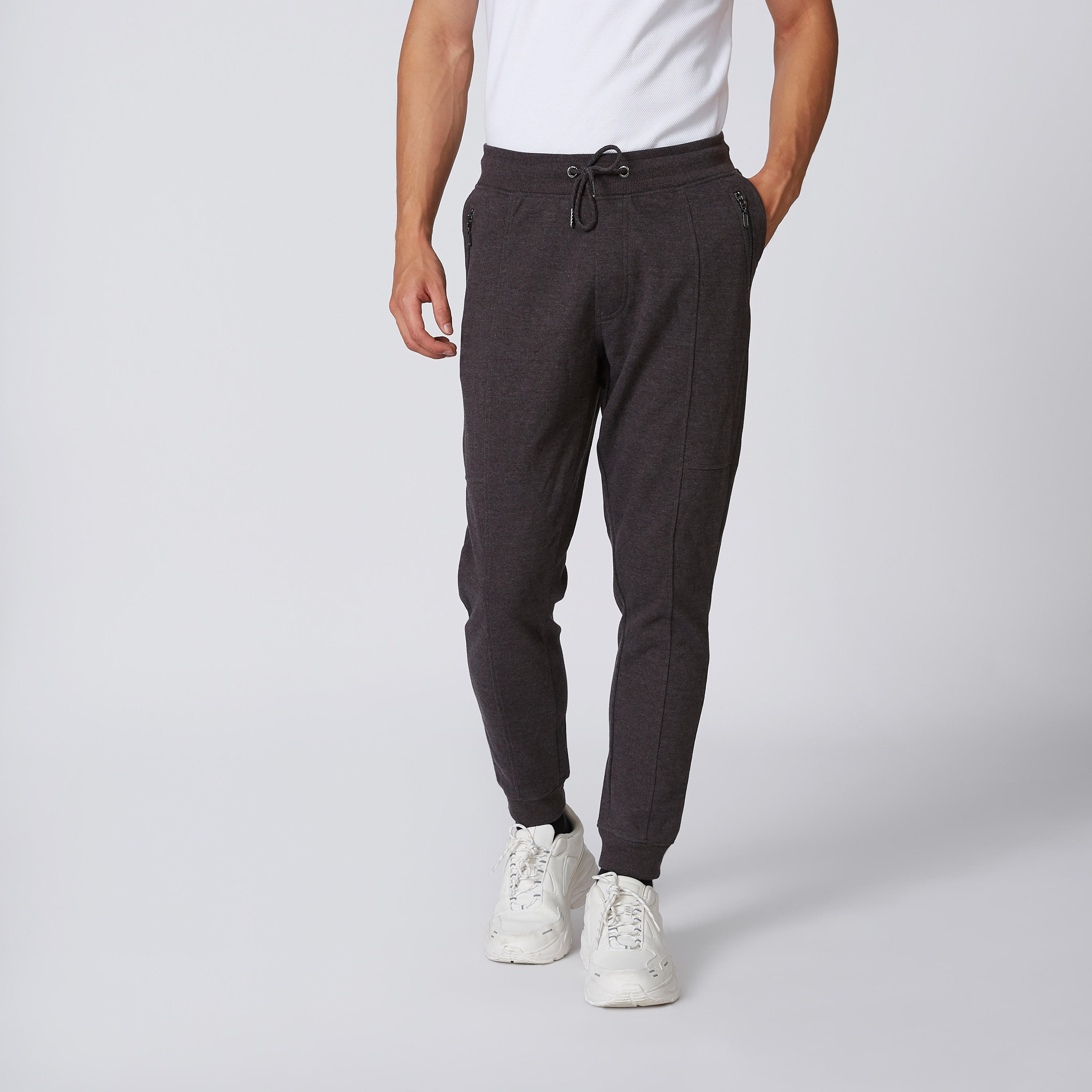 بنطلون رياضي سليم بخصر متوسط الارتفاع وجيوب من آيكونيك-men-clothing-bottoms-joggers-image-3