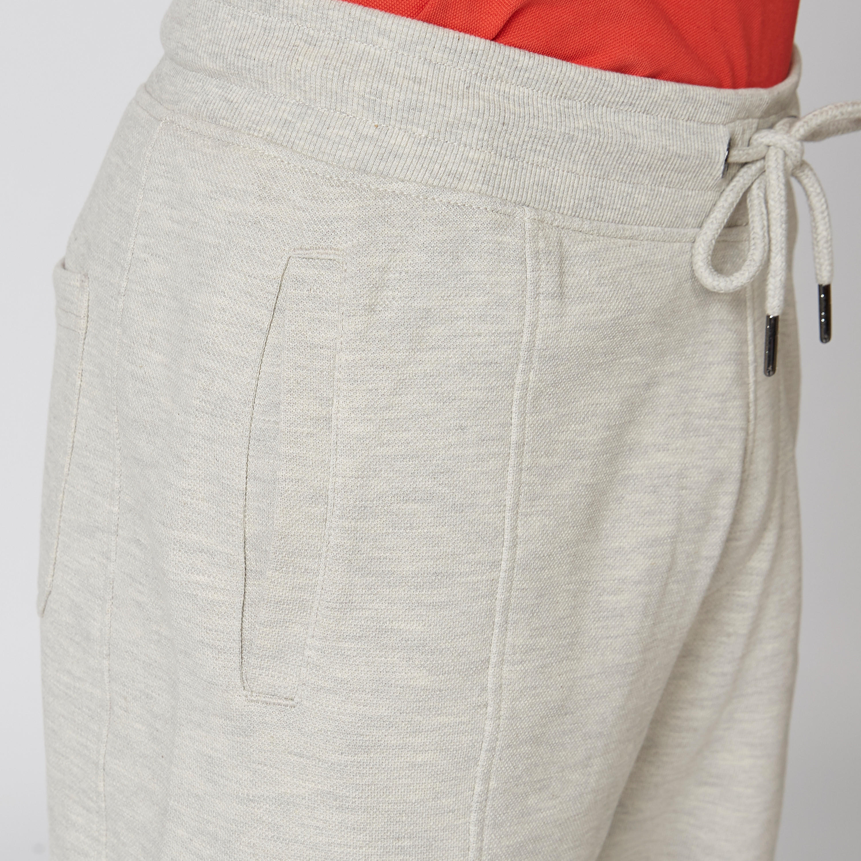 Iconic Slim Fit Textured Shorts with Drawstring Waistband-men-clothing-bottoms-shorts-image-5