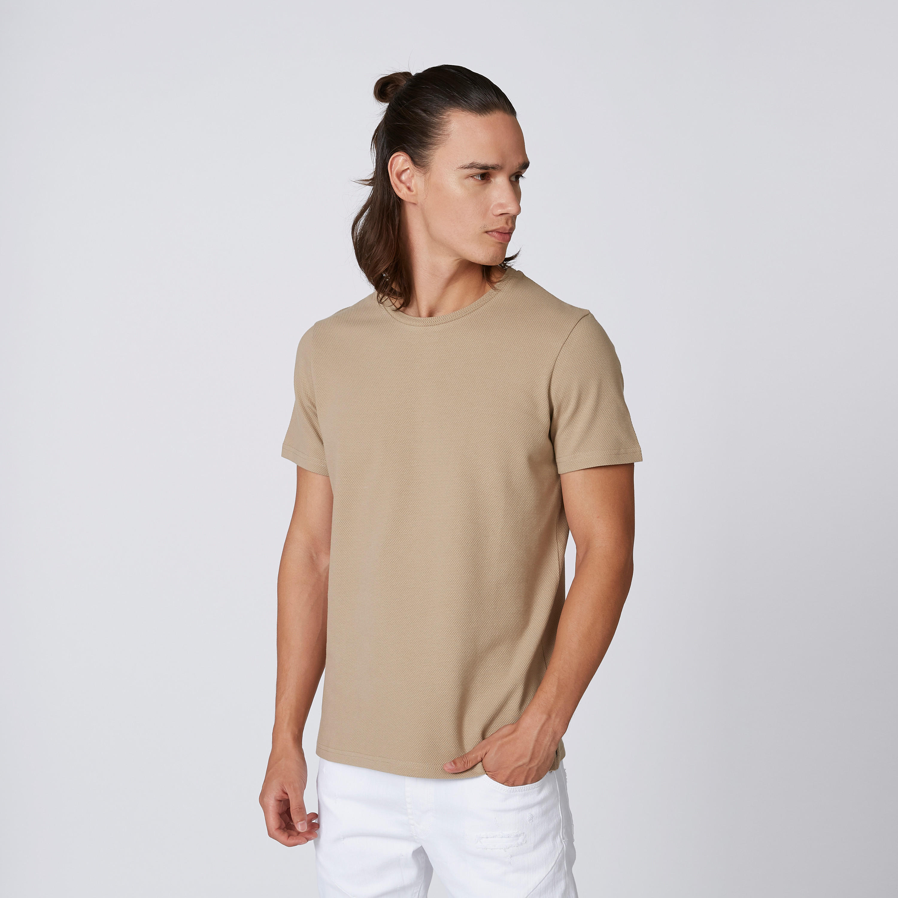 تيشيرت سادة بقصّة سليم وياقة مستديرة وأكمام قصيرة من آيكونيك-men-clothing-tshirtsandpolos-tshirts-image-9
