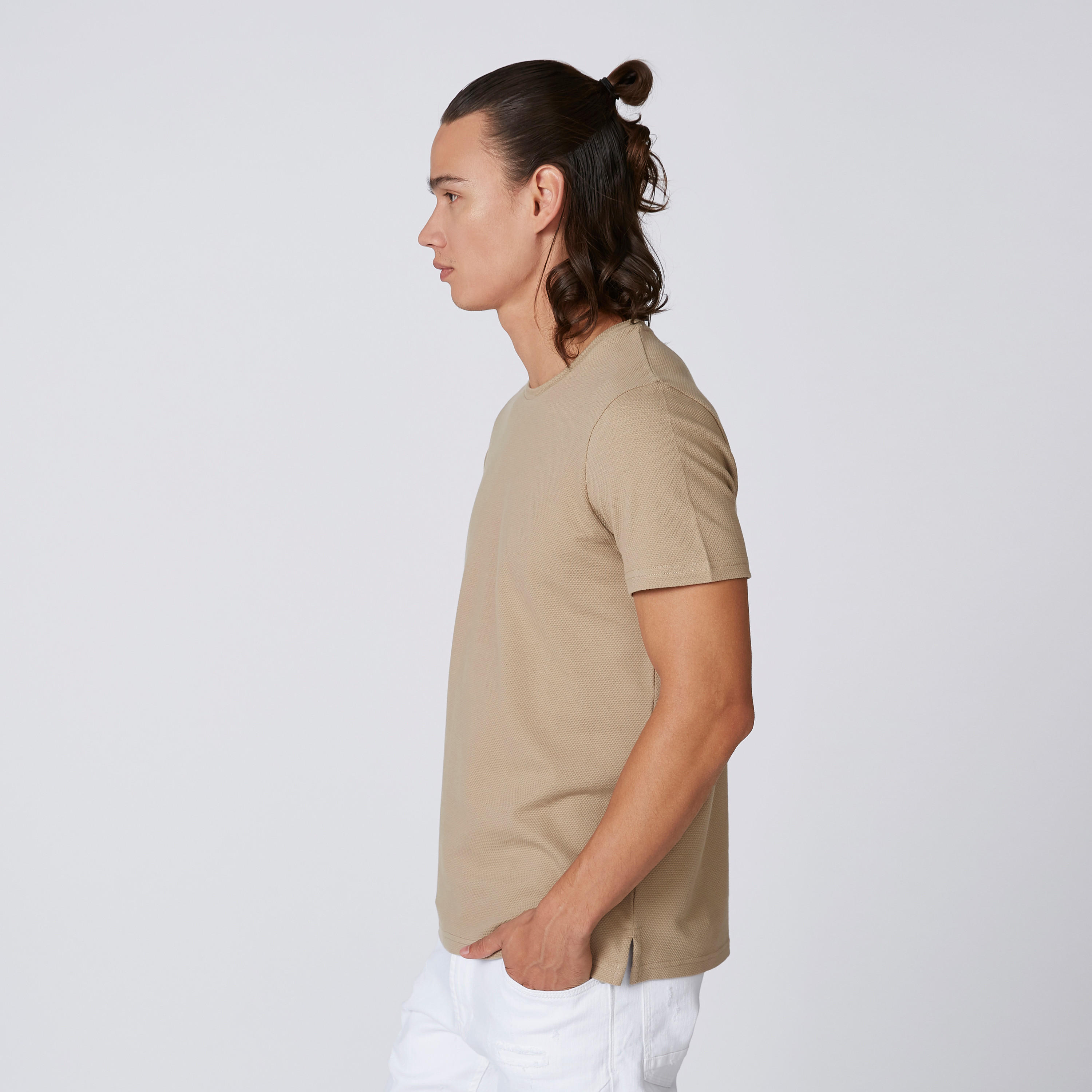 تيشيرت سادة بقصّة سليم وياقة مستديرة وأكمام قصيرة من آيكونيك-men-clothing-tshirtsandpolos-tshirts-image-11