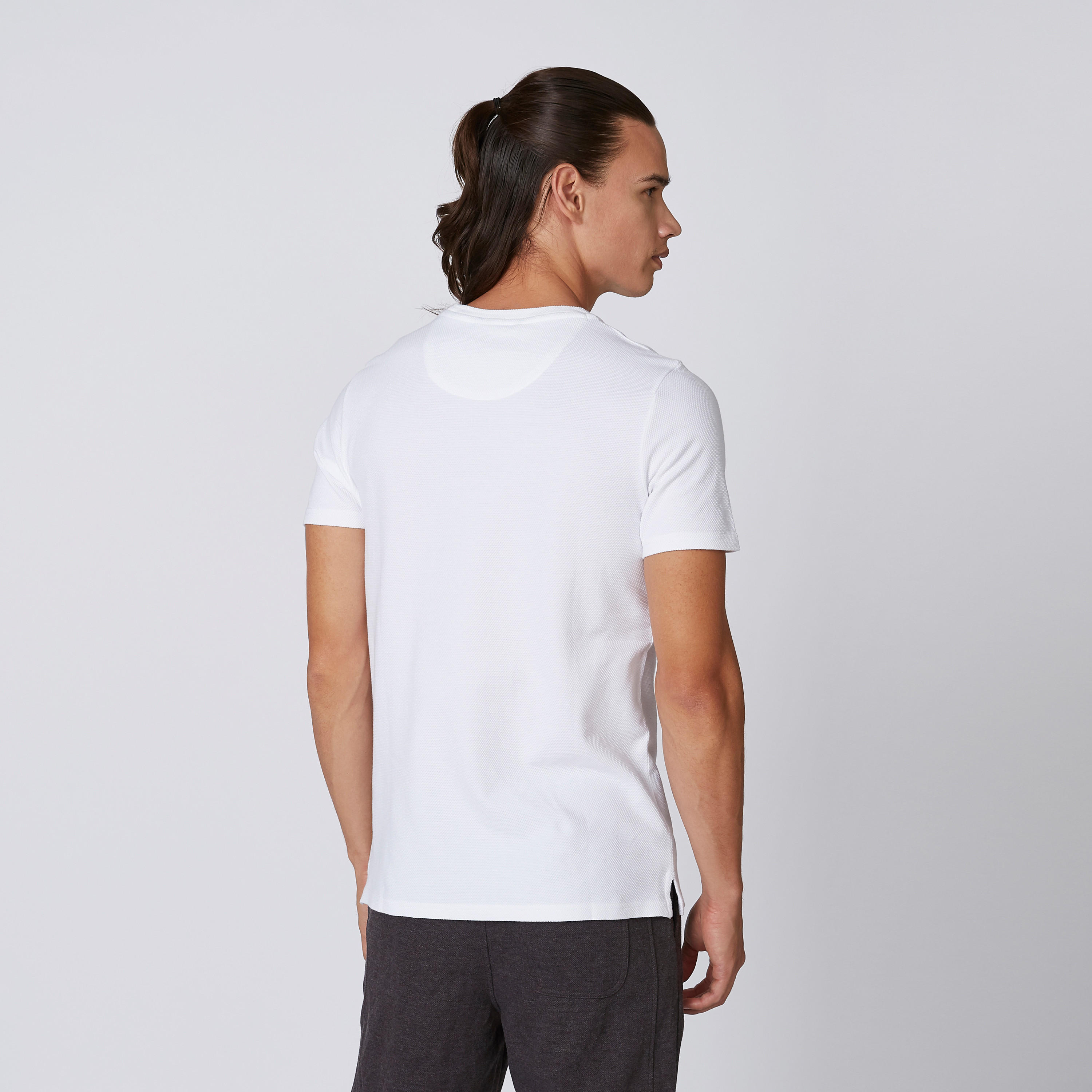 تيشيرت سادة بقصّة سليم وياقة مستديرة وأكمام قصيرة من آيكونيك-men-clothing-tshirtsandpolos-tshirts-image-2