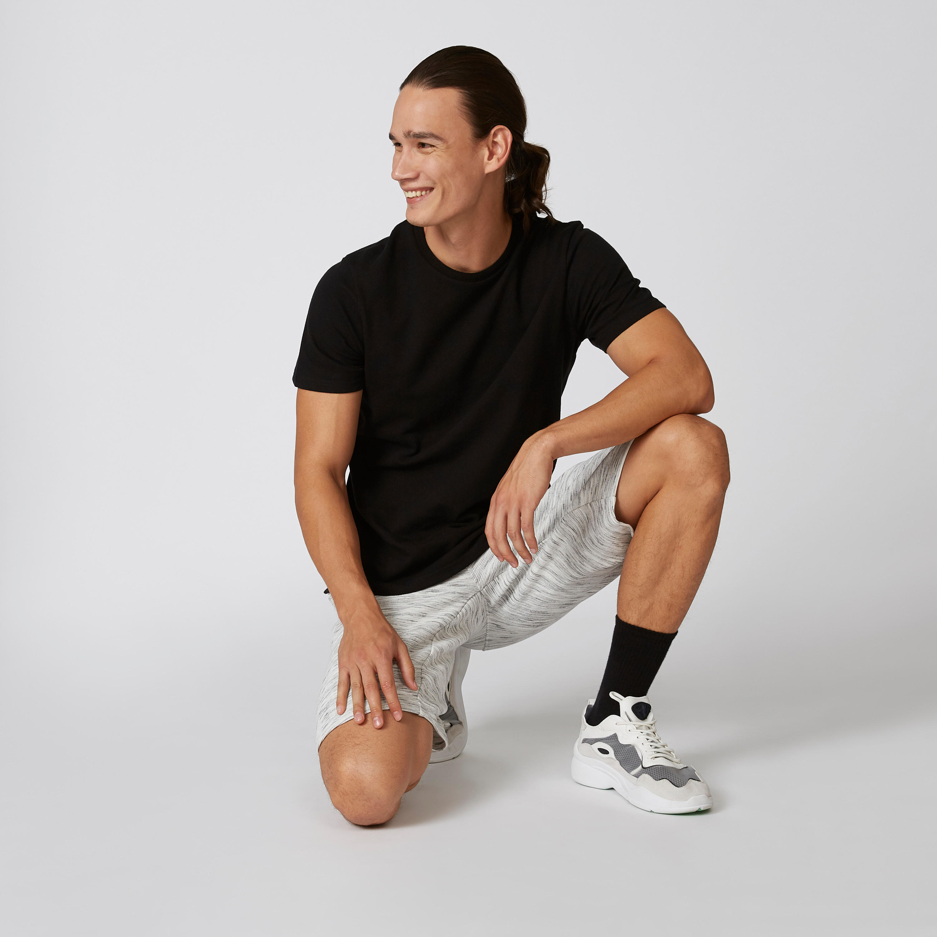 تيشيرت سادة بقصّة سليم وياقة مستديرة وأكمام قصيرة من آيكونيك-men-clothing-tshirtsandpolos-tshirts-image-5