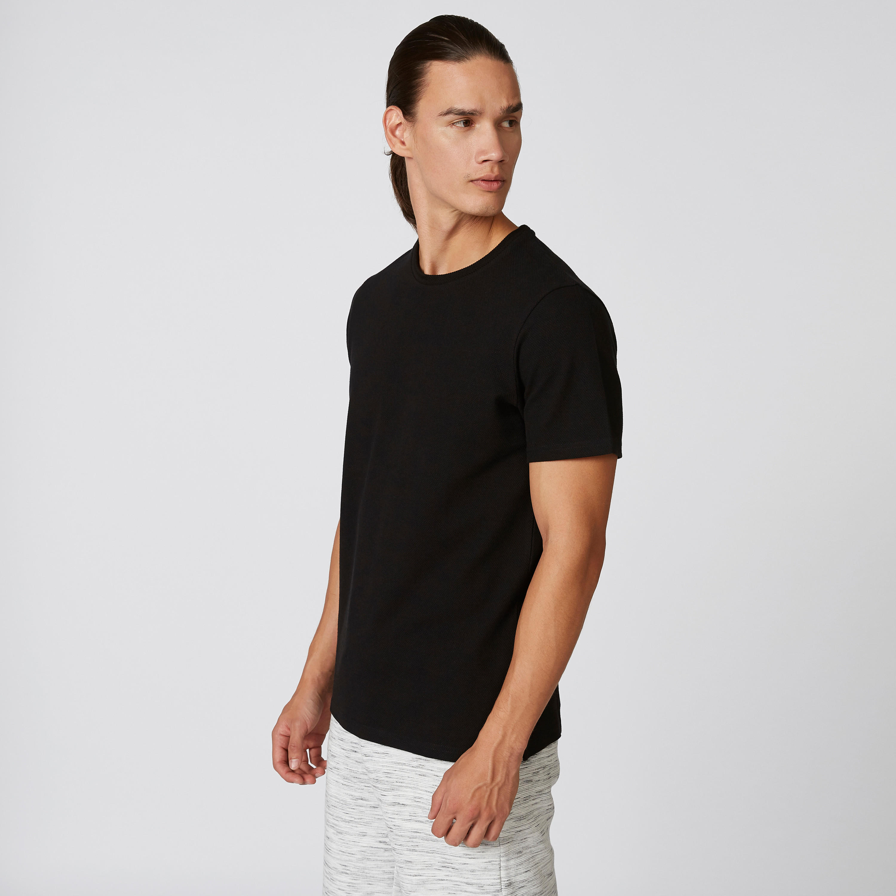 تيشيرت سادة بقصّة سليم وياقة مستديرة وأكمام قصيرة من آيكونيك-men-clothing-tshirtsandpolos-tshirts-image-8
