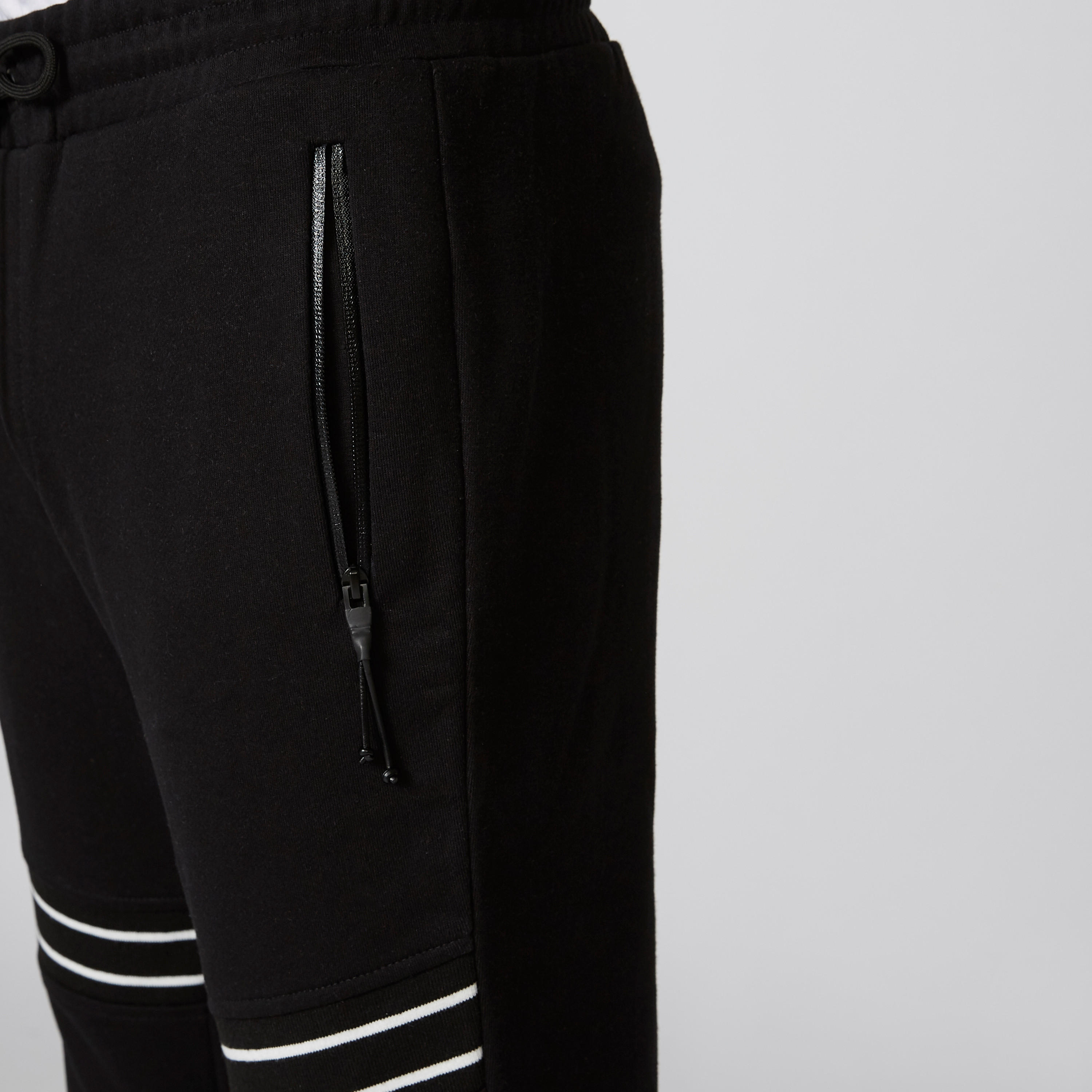 بنطلون رياضي طويل بقصّة سليم وخصر متوسط الارتفاع وتقليم من آيكونيك-men-clothing-bottoms-joggers-image-5