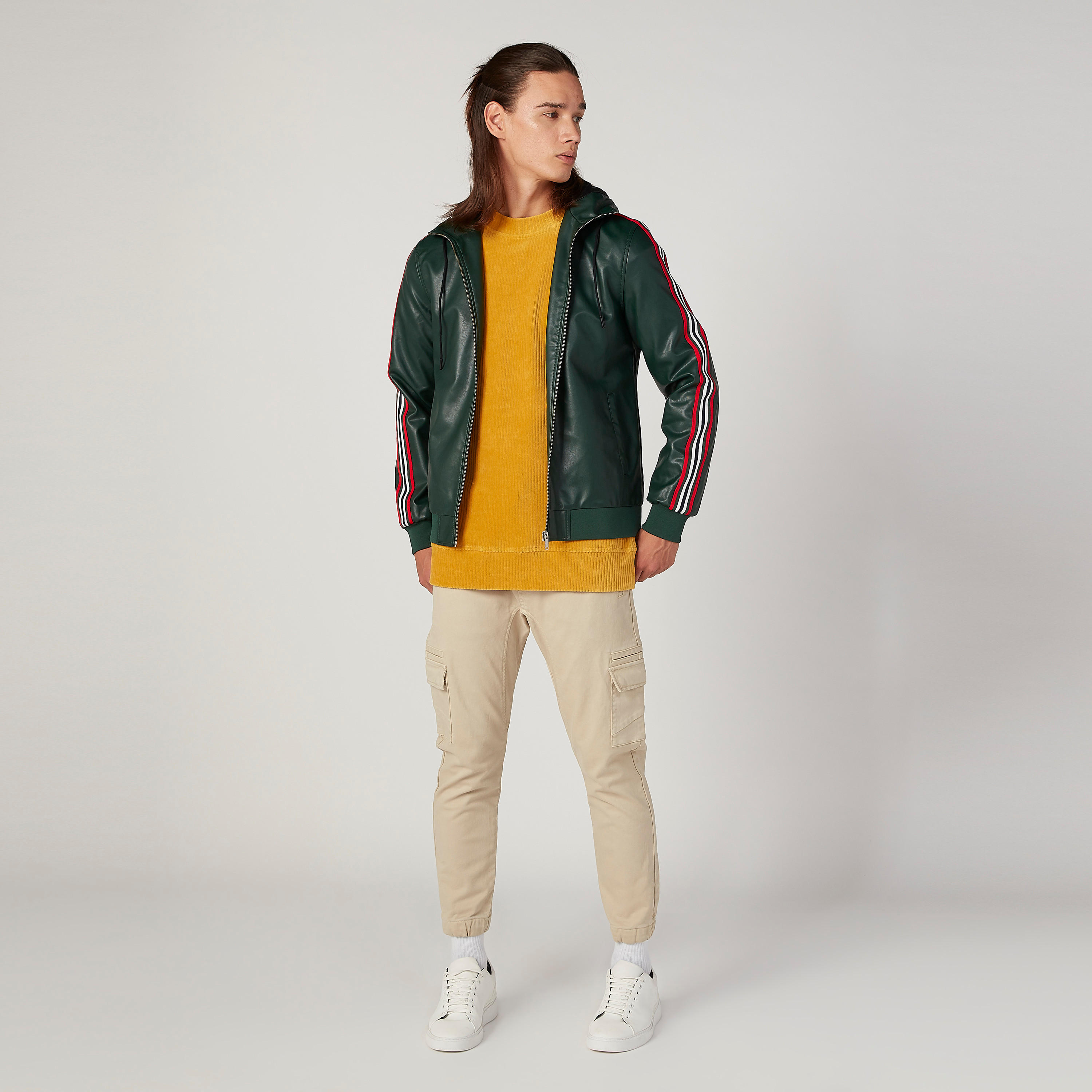 بنطلون رياضي بقصّة سليم وخصر متوسط الارتفاع وجيوب من آيكونيك-men-clothing-bottoms-joggers-image-2