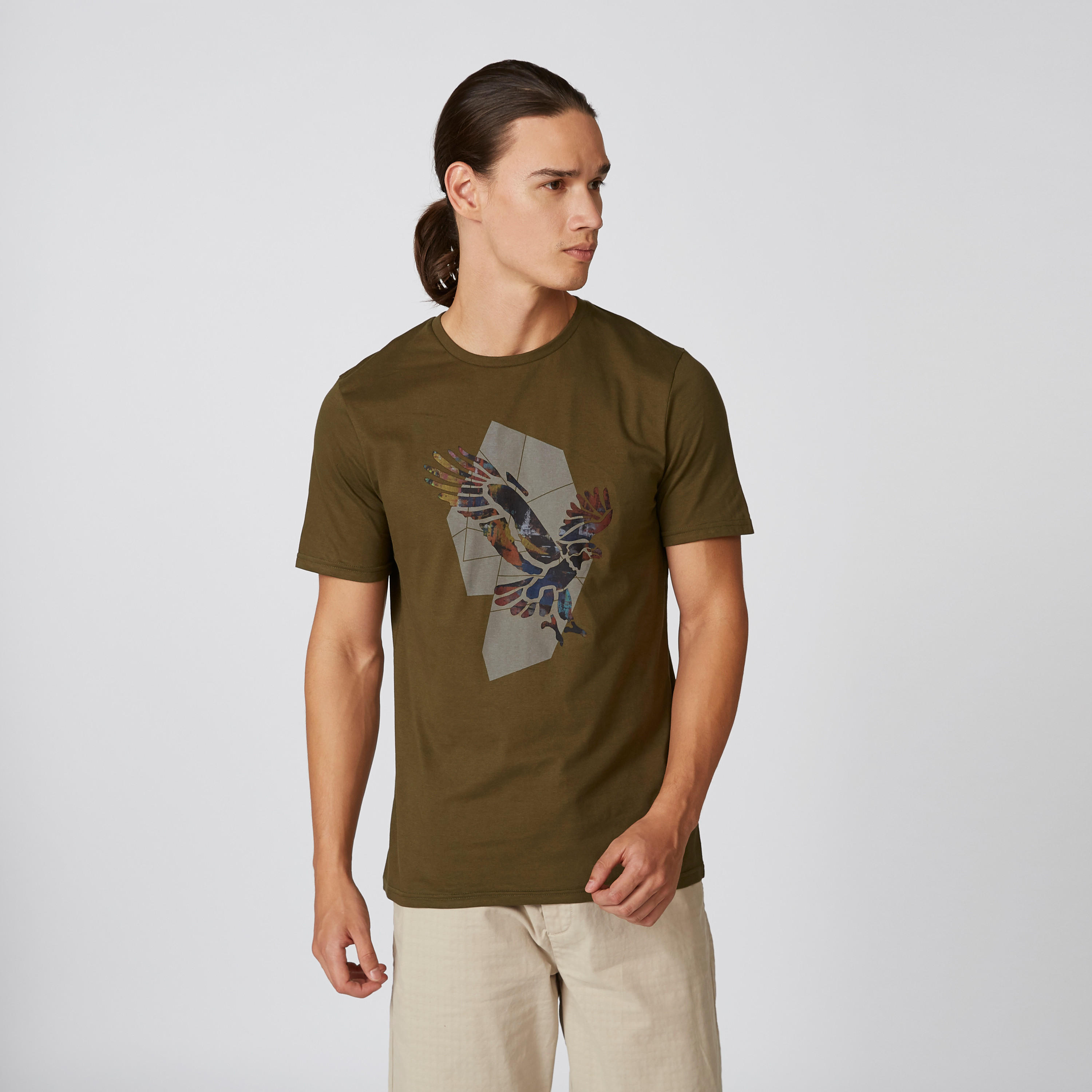 تيشيرت بقصّة سليم وياقة مستديرة وطبعات حيوانات من آيكونيك-men-clothing-tshirtsandpolos-tshirts-image-4