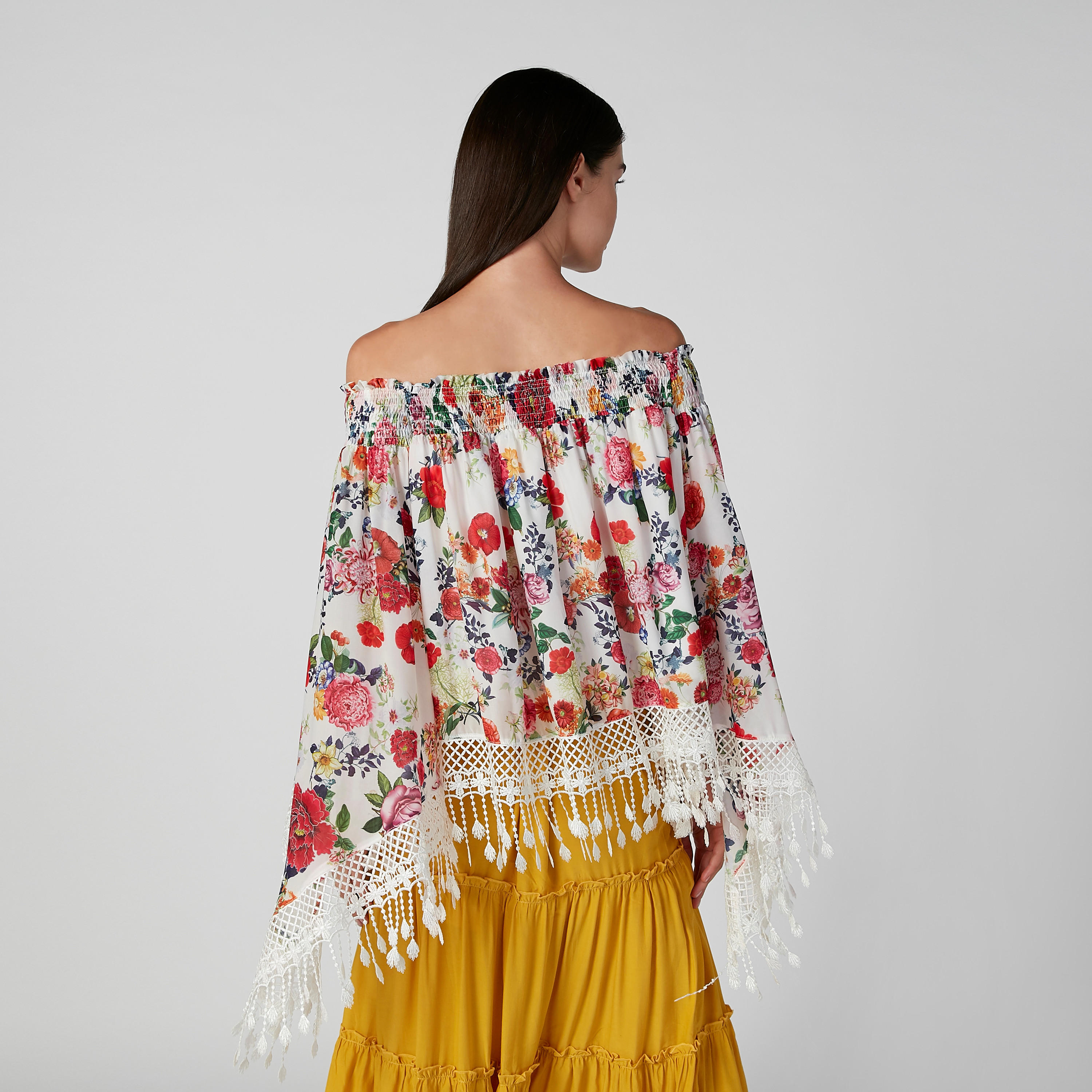 Iconic Floral Top with Bardot Neck and Flared Sleeves-women-clothing-shirtsandblouses-blouses-image-4