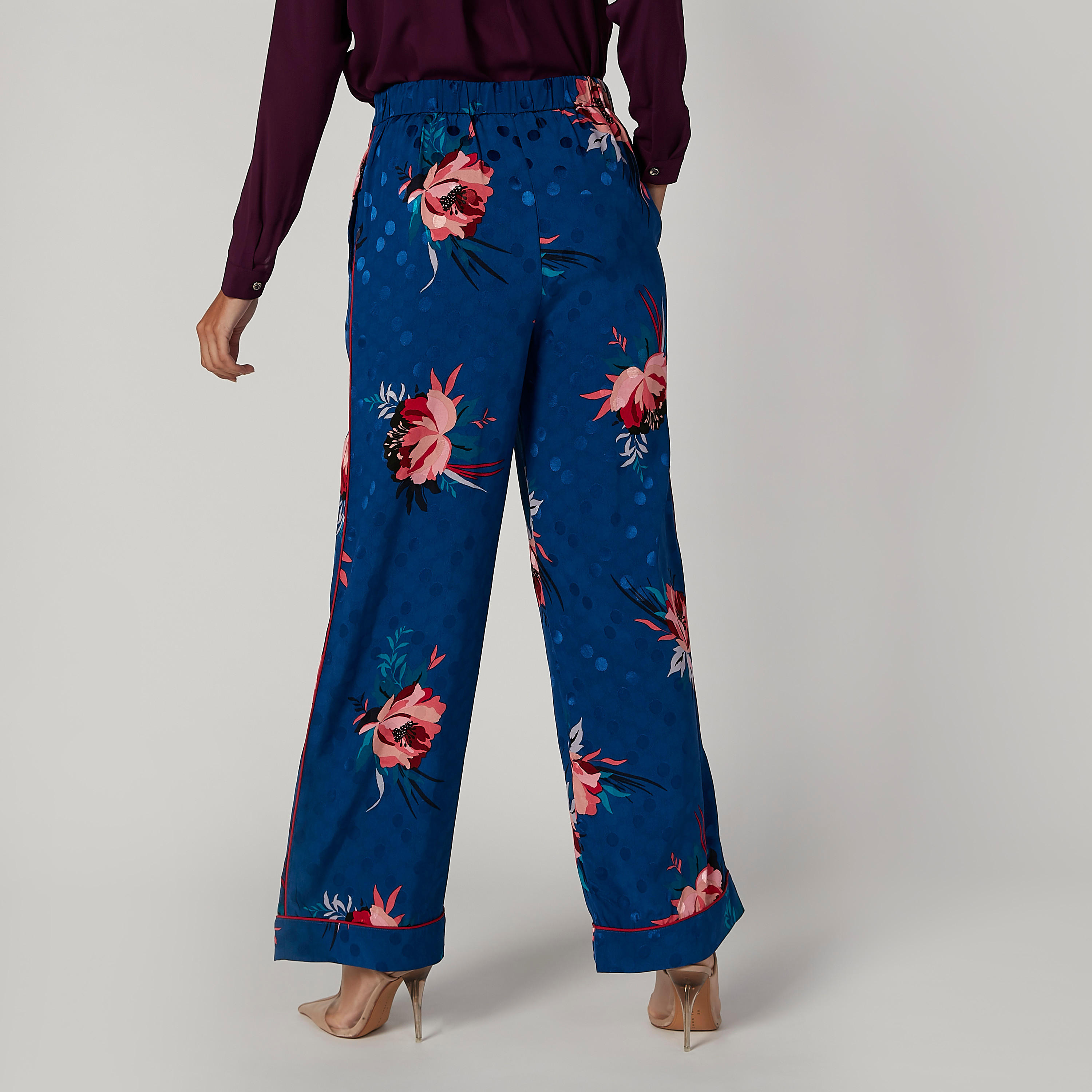 Iconic Wide Fit Printed Mid Waist Palazzo with Pocket Detail-women-clothing-bottoms-trousers-image-4