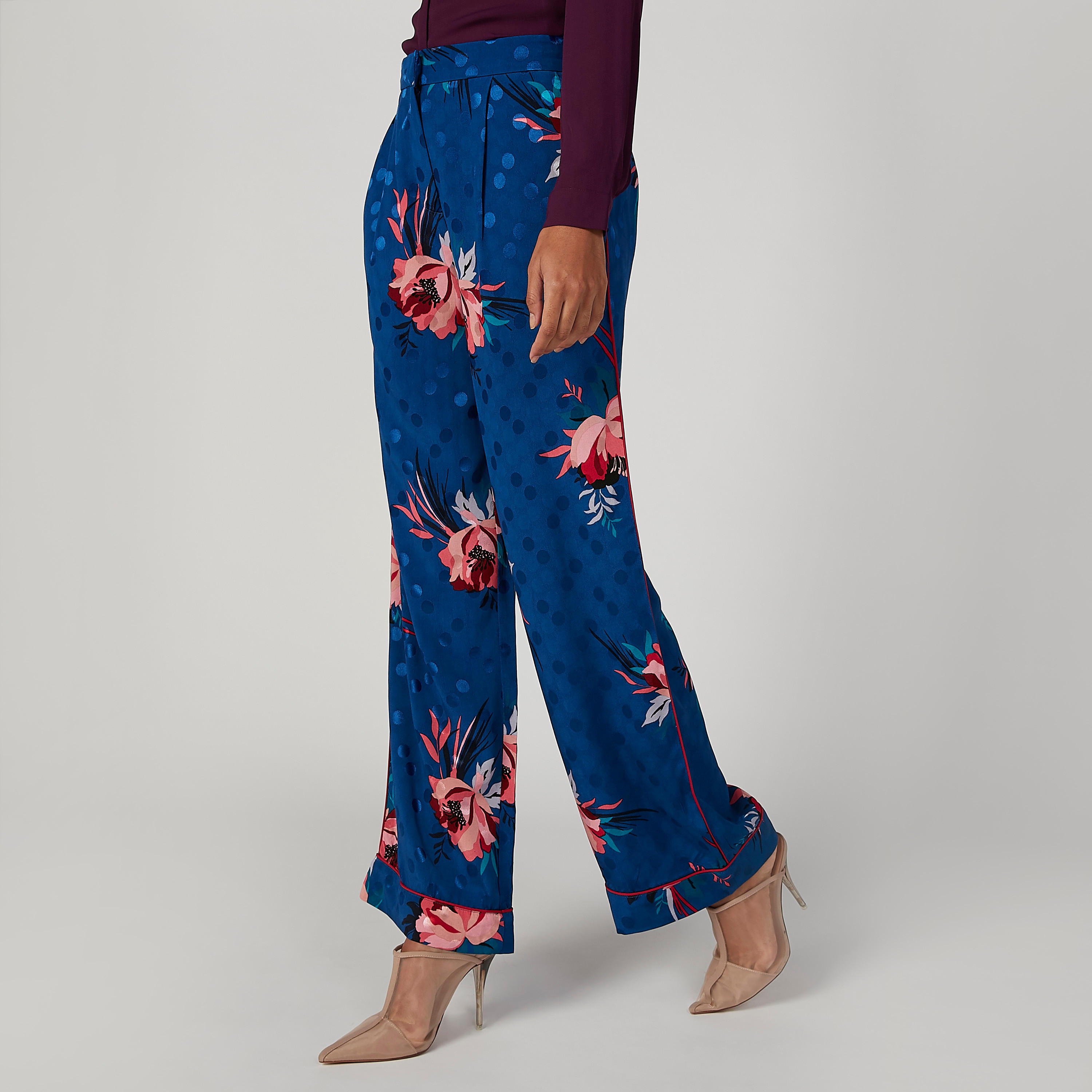 Iconic Wide Fit Printed Mid Waist Palazzo with Pocket Detail-women-clothing-bottoms-trousers-image-5