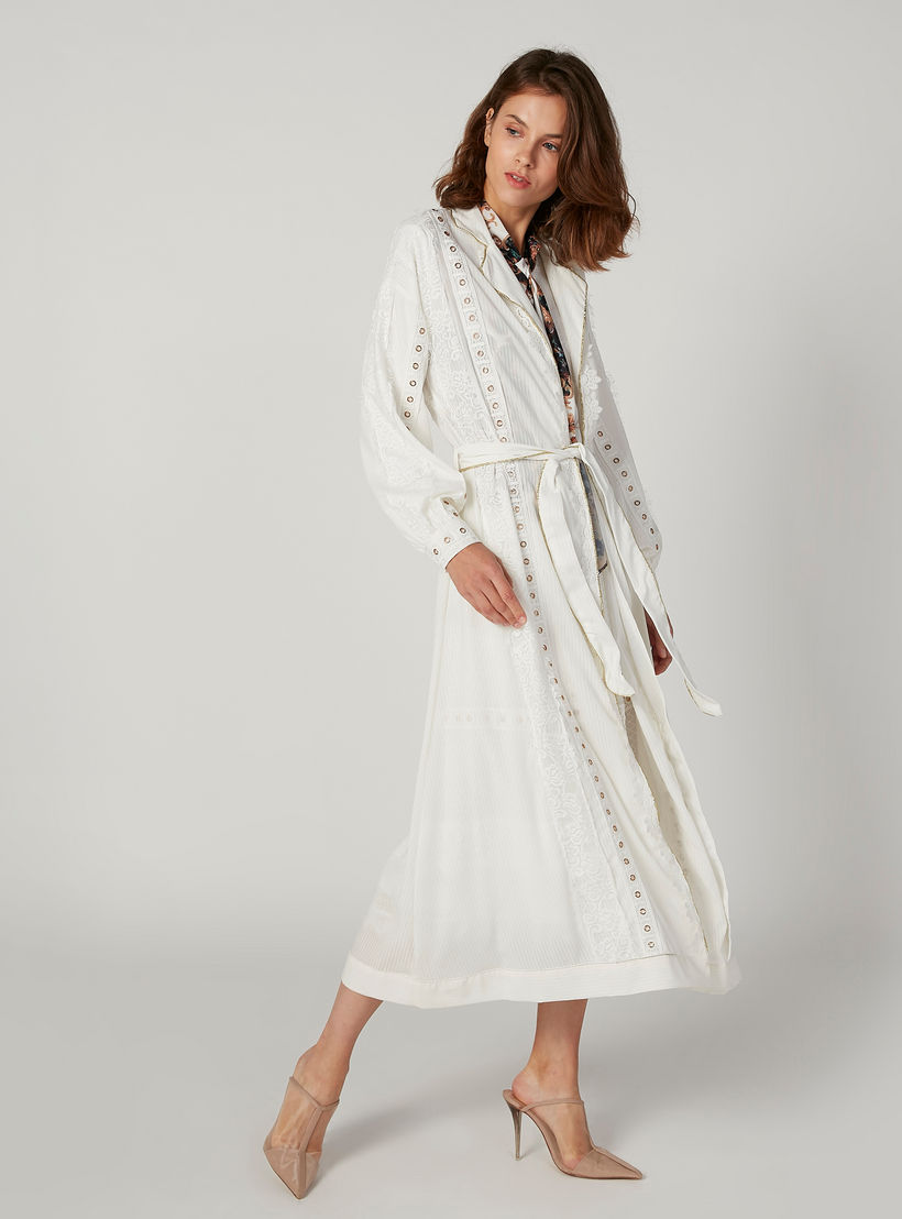 كارديجان دانتيل بأكمام طويلة وأربطة من آيكونيك-women-winterwear-cardigansandjumpers-cardigans-image-2