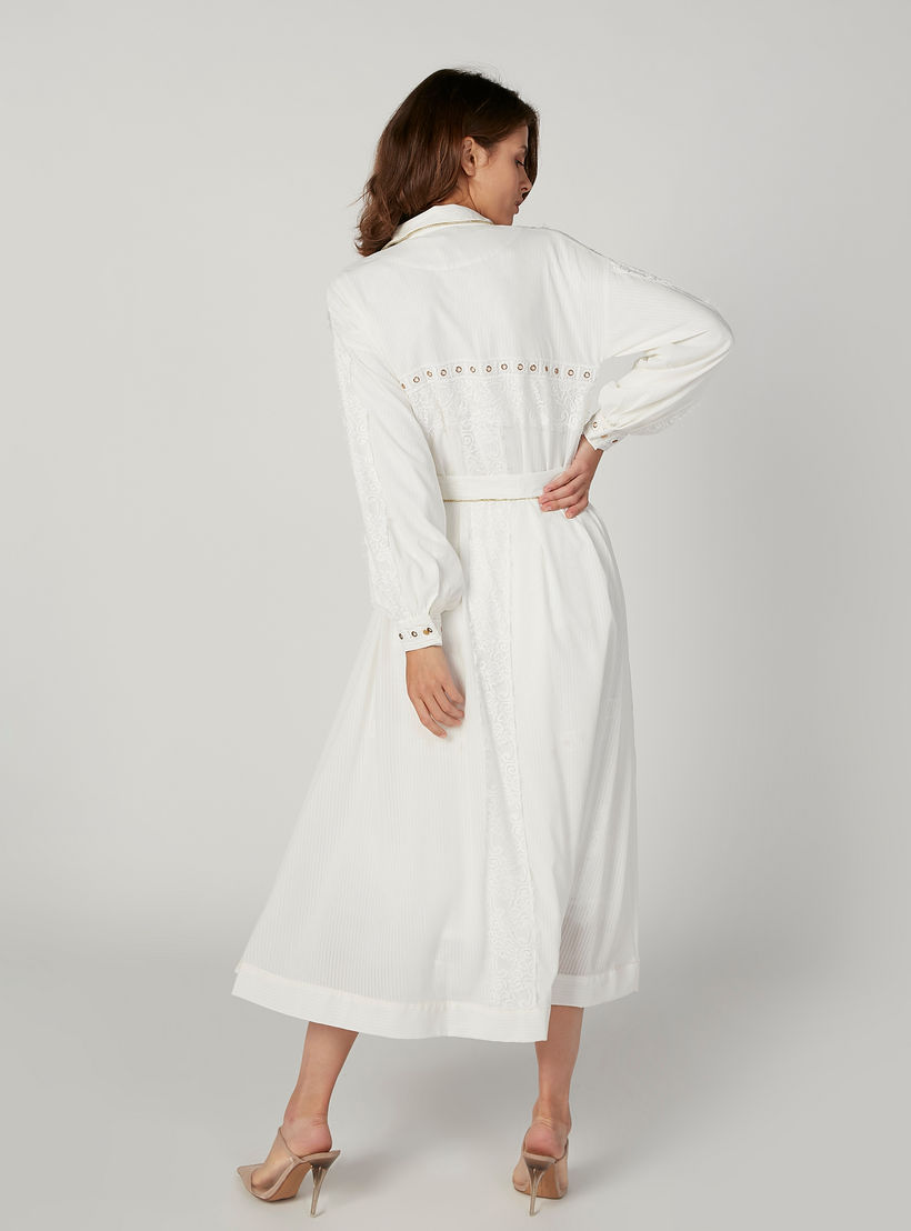 كارديجان دانتيل بأكمام طويلة وأربطة من آيكونيك-women-winterwear-cardigansandjumpers-cardigans-image-4