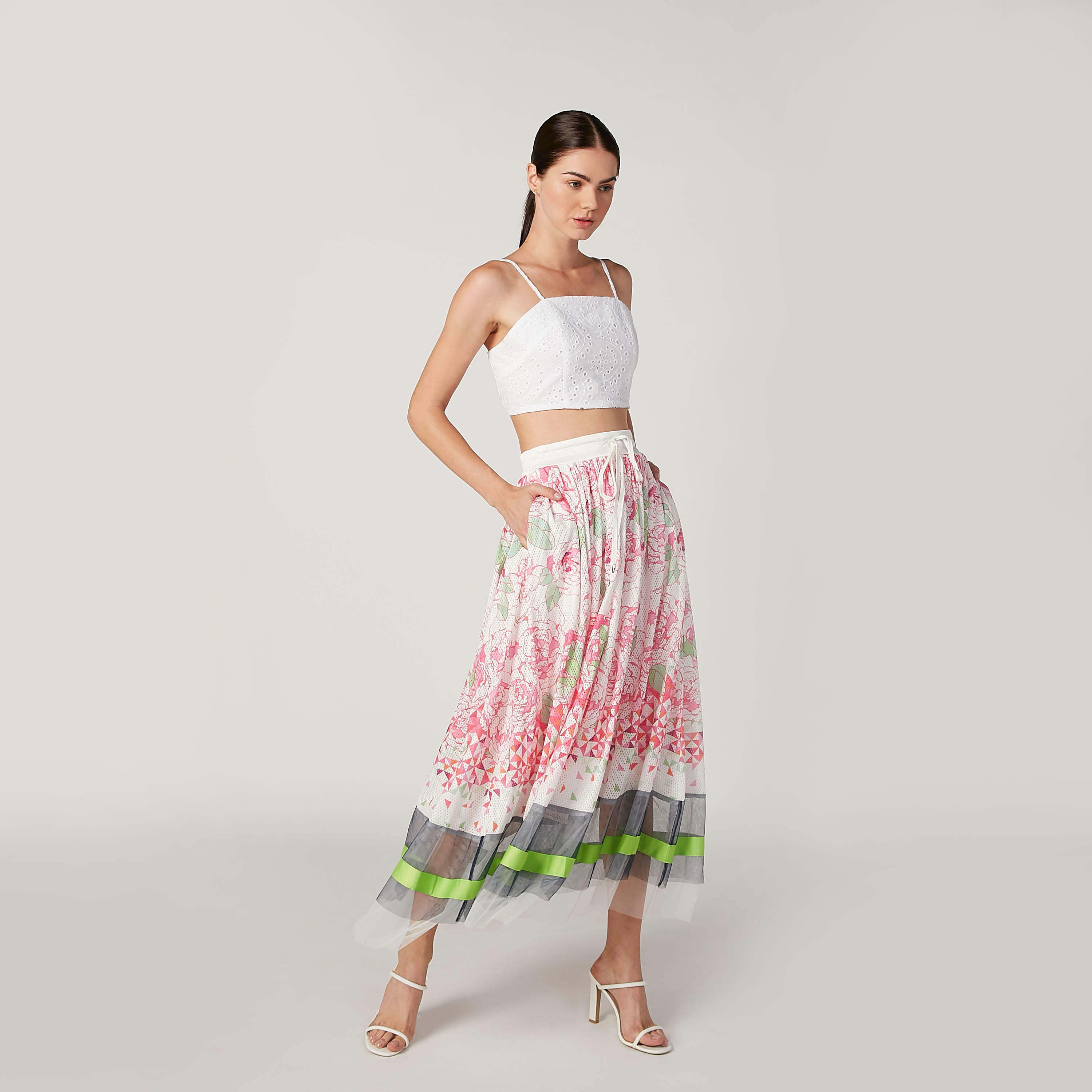 Iconic Floral Printed A-line Midi Skirt with Pocket Detail-women-clothing-bottoms-skirts-image-2