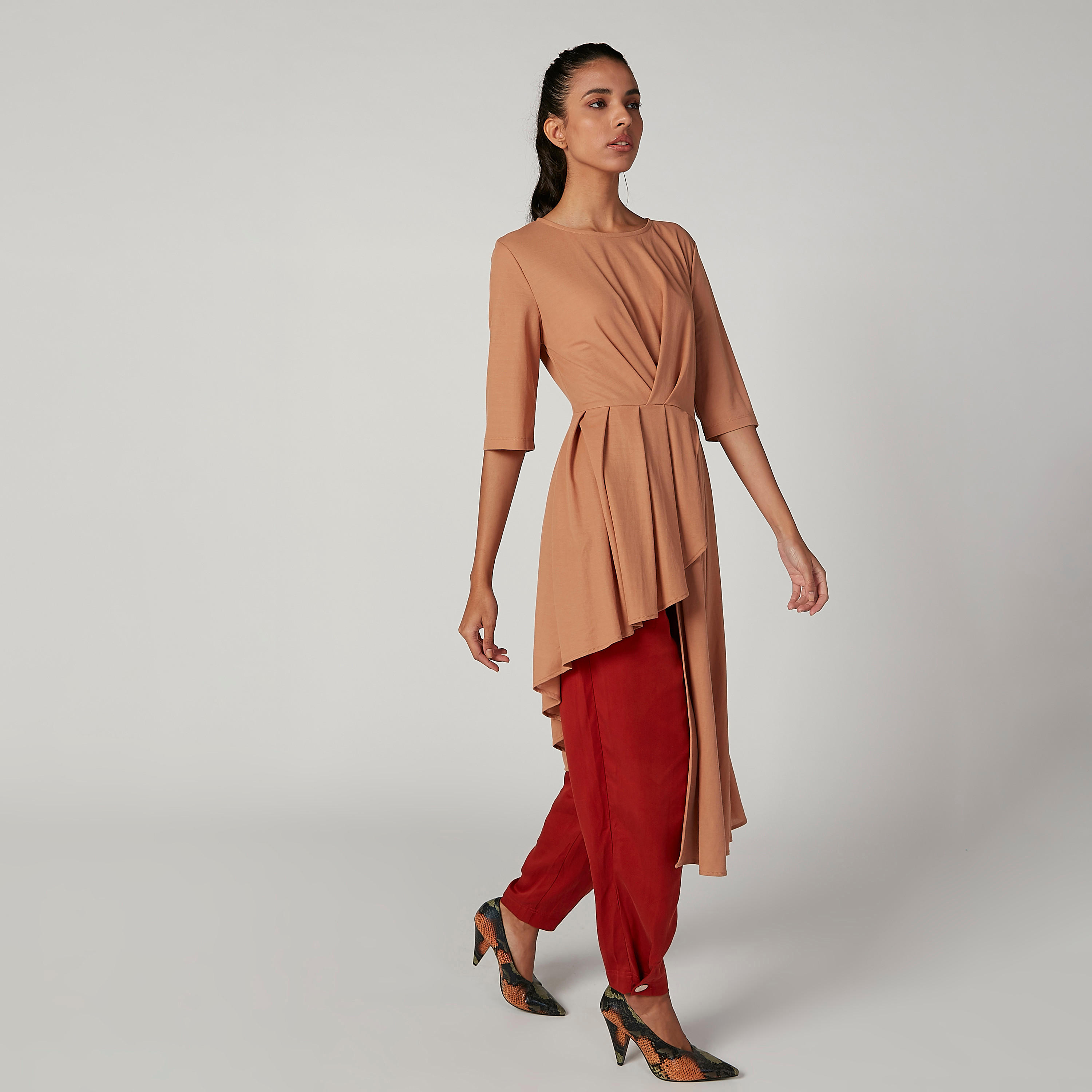 تونيك كشكش بحوّاف غير مستوية من آيكونيك-women-clothing-shirtsandblouses-blouses-image-4
