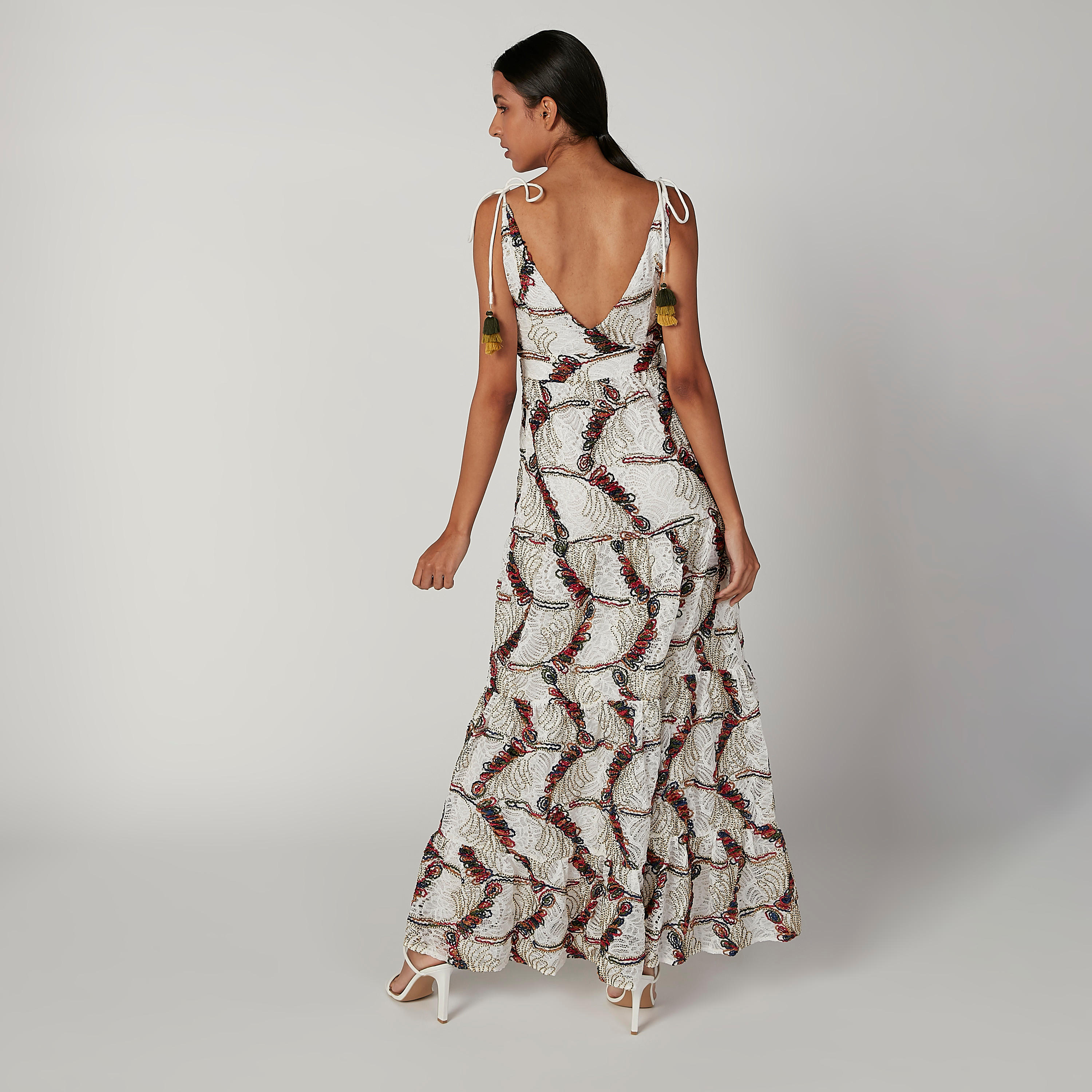 Iconic Embroidered Maxi A-line Dress with Straps-women-clothing-dresses-image-3