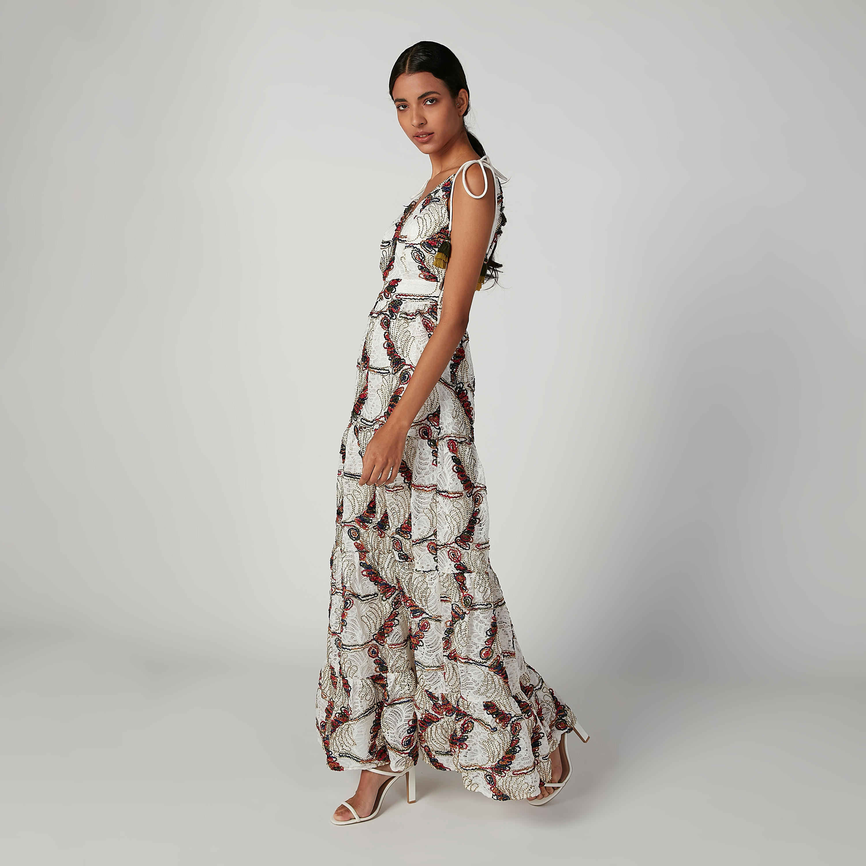 Iconic Embroidered Maxi A-line Dress with Straps-women-clothing-dresses-image-4