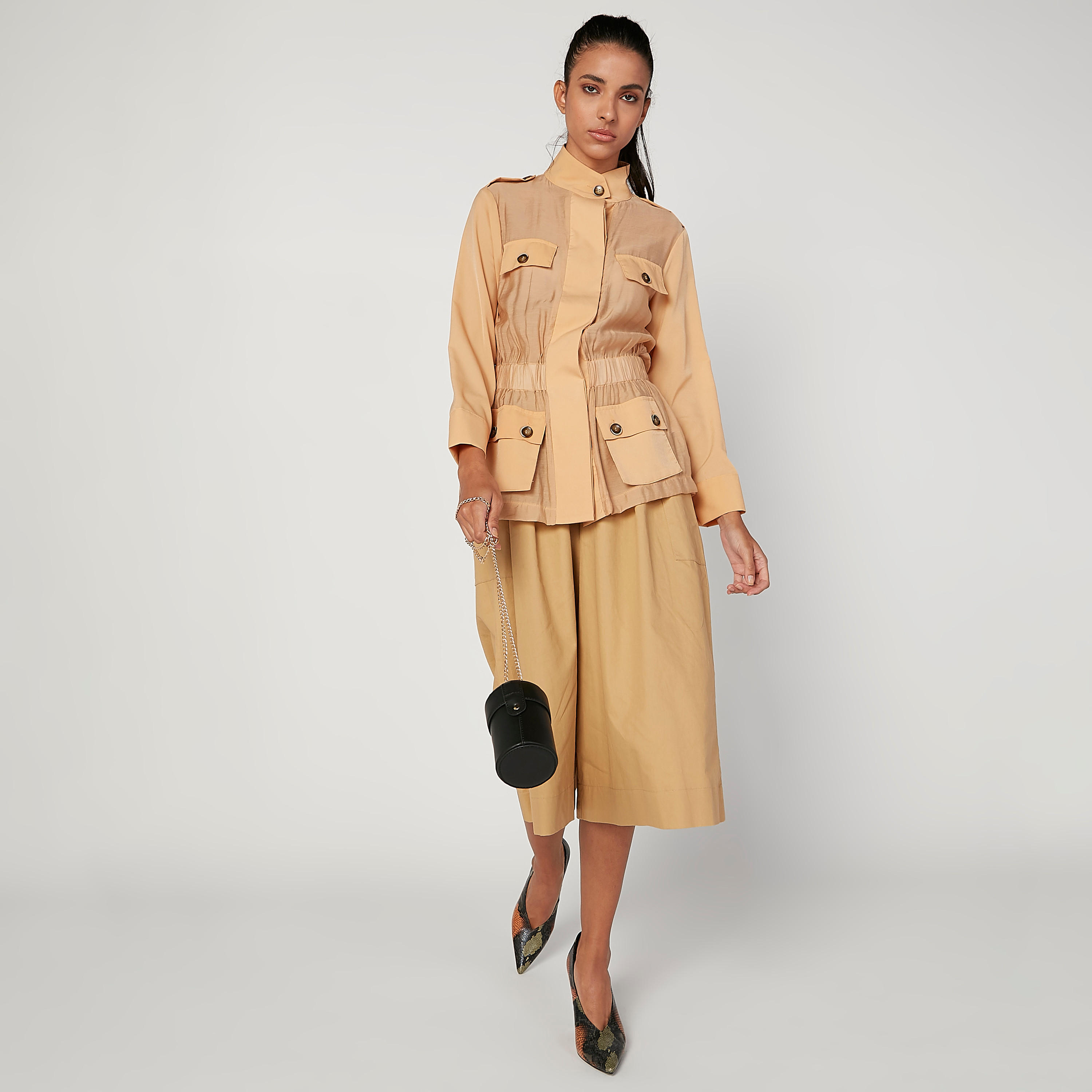 Iconic Plain Jacket with Long Sleeves and Pocket Detail-women-winterwear-coatsandjackets-jackets-image-2